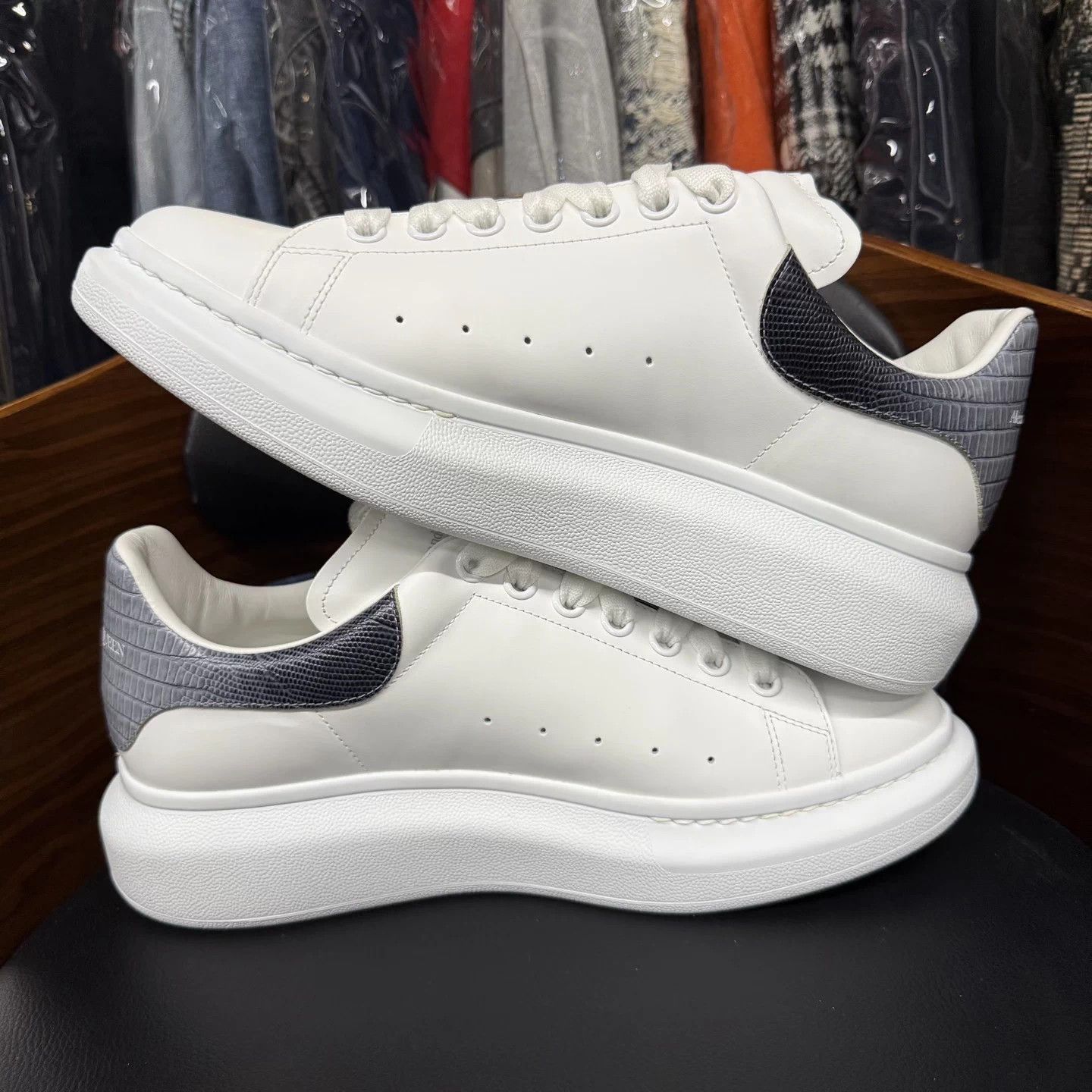 Alexander McQueen McQ Croc Gray Tail 43.5 Mint Original Box & Accs Size US 10.5 / EU 43-44 - 7 Thumbnail