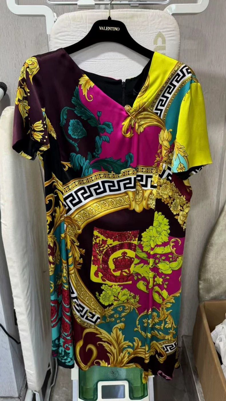 Versace Versace Baroque print dress Size XXL / US 16-18 / IT 52-54 - 1 Thumbnail