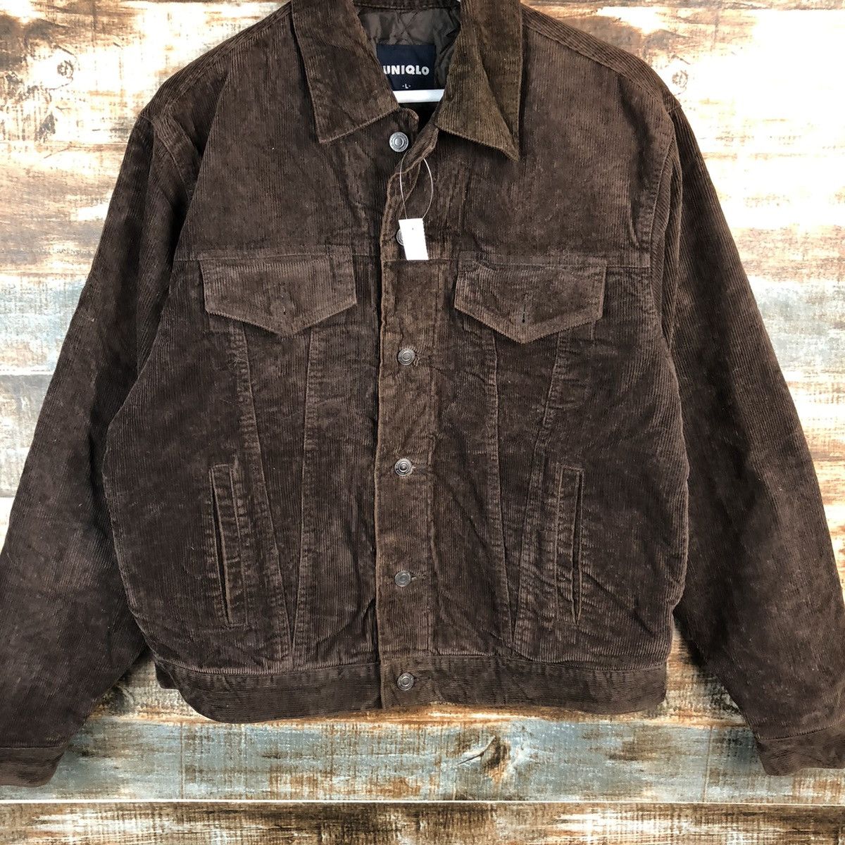 Uniqlo Uniqlo Dark Brown corduroy vintage jacket #A1527 Size US M / EU 48-50 / 2 - 3 Thumbnail