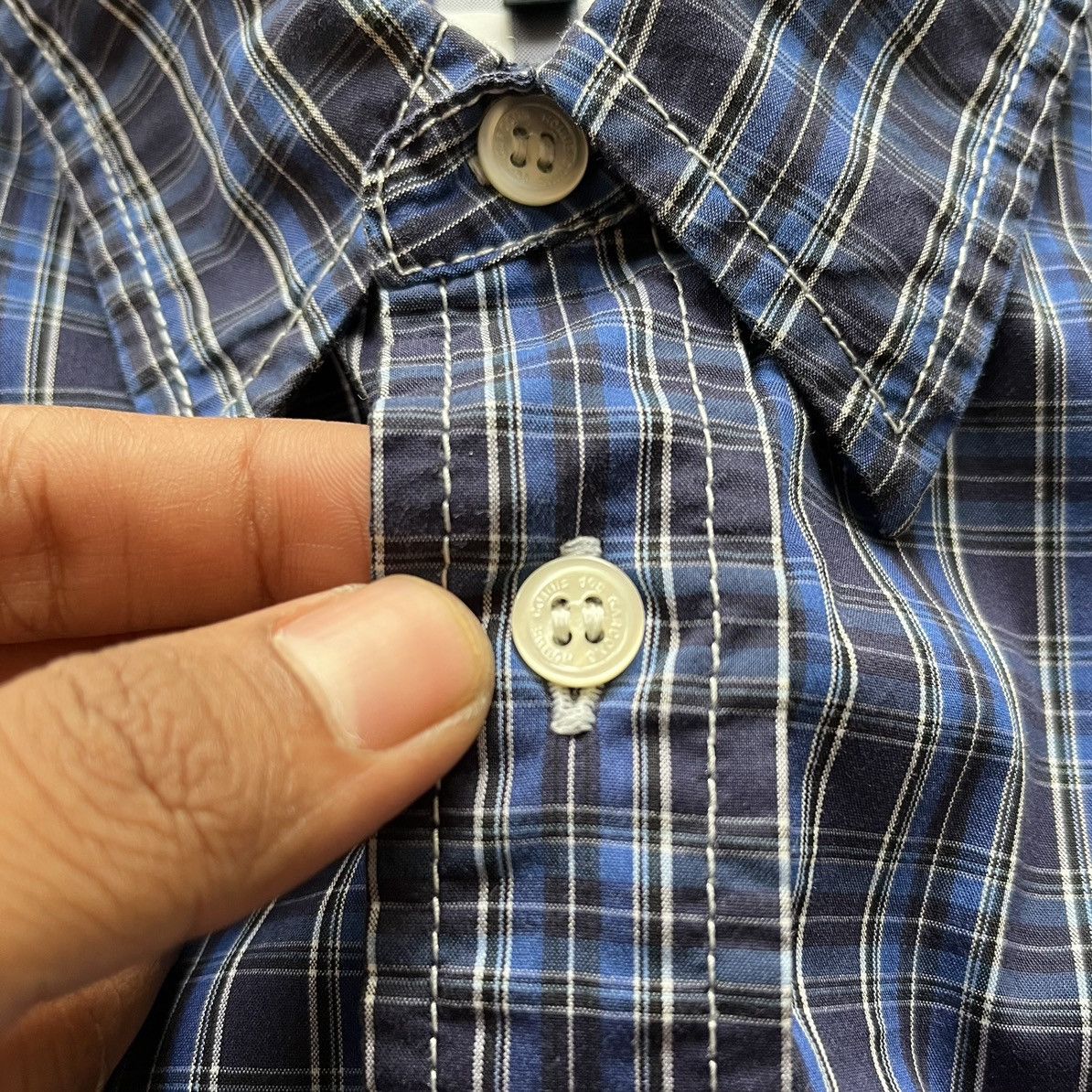 Comme des Garcons × Comme des Garcons Homme × Junya Watanabe SS17 Comme des Garcons Homme Blue Plaid Shirt Size US S / EU 44-46 / 1 - 8 Thumbnail