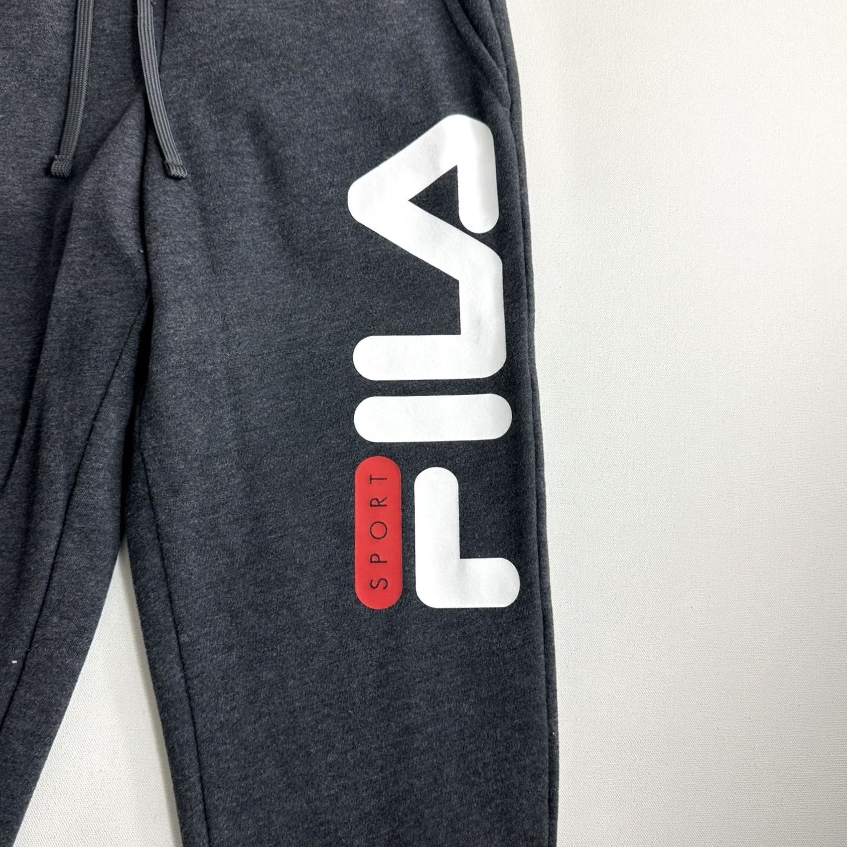 Fila FILA Sport Mens Joggers Sweatpants Athletic Fleece Pockets Gray Slim Tapered Pants Regular S Mens Activewear Jogger Winter Summer Spring Fall Size US 29 - 5 Thumbnail