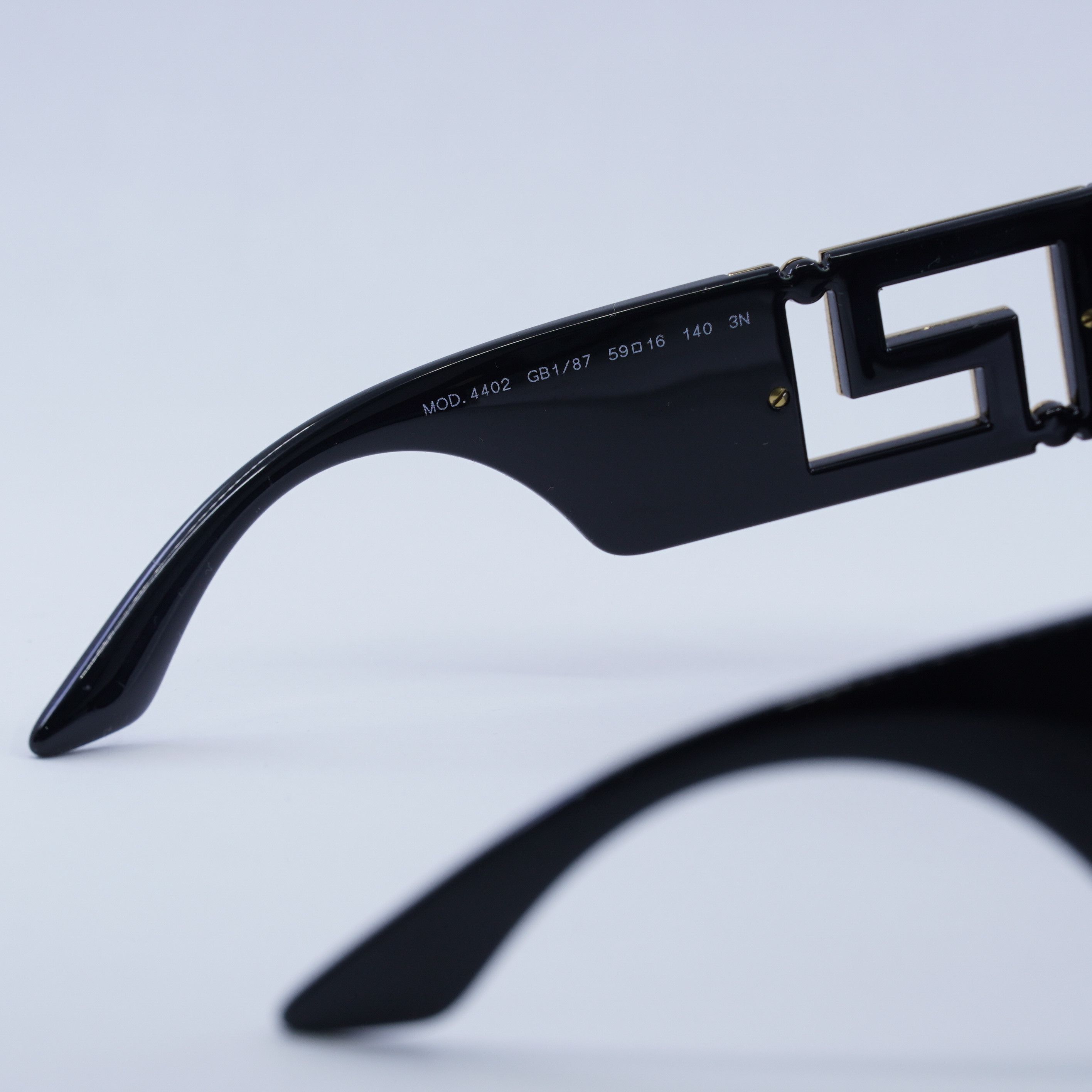 Versace Versace VE4402 GB1/87 Sunglasses Black Square Frame Size ONE SIZE - 10 Thumbnail