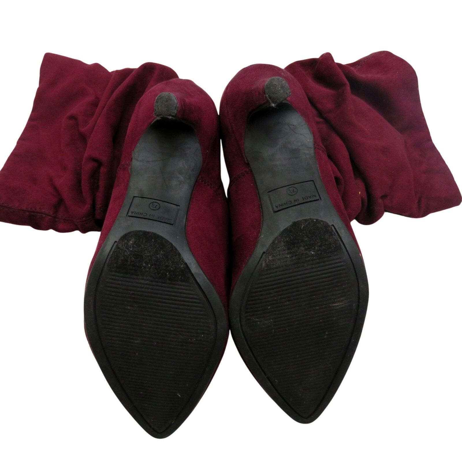 Other Style & Co. Adelay Faux Suede Mid-Calf Booties Maroon 7.5 Size US 7.5 / IT 37.5 - 5 Thumbnail