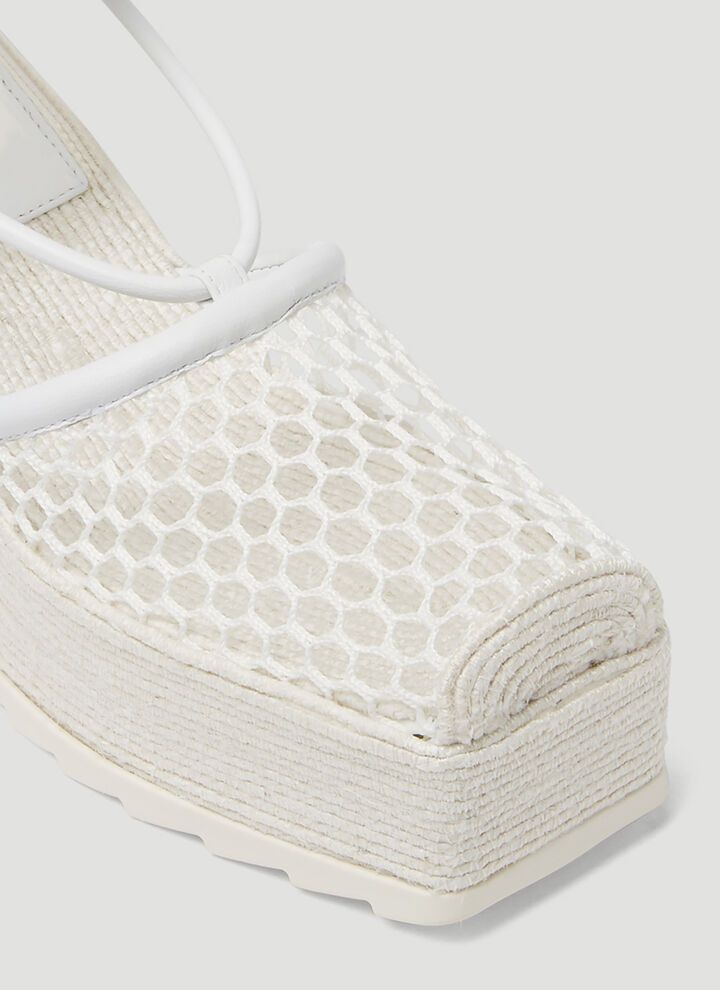 Bottega Veneta o1s1wg110924 Stretch in White Size US 6 / IT 36 - 7 Thumbnail