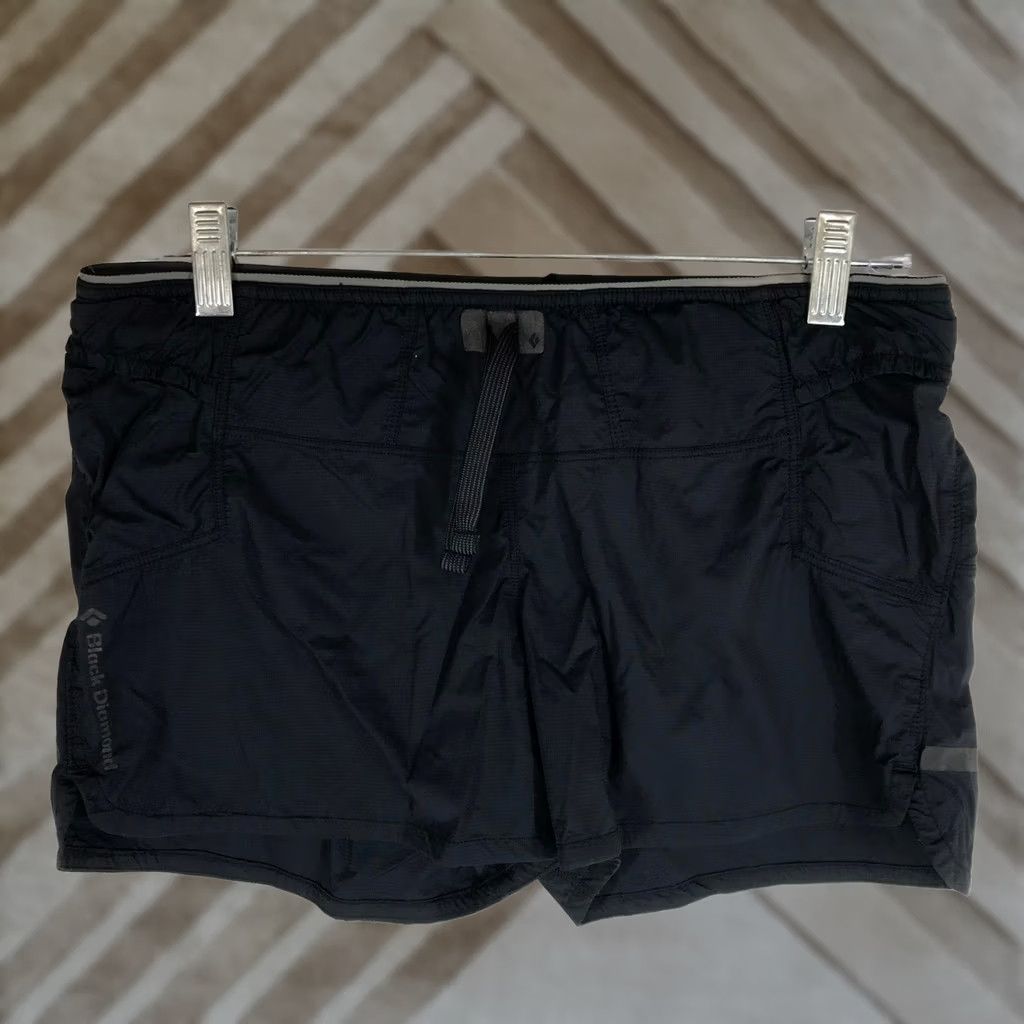 Black Diamond Black Diamond Womens Athletic Shorts XS Black Pockets Drawstring Lightweight Ripstop Size 26" / US 2 / IT 38 - 1 Thumbnail