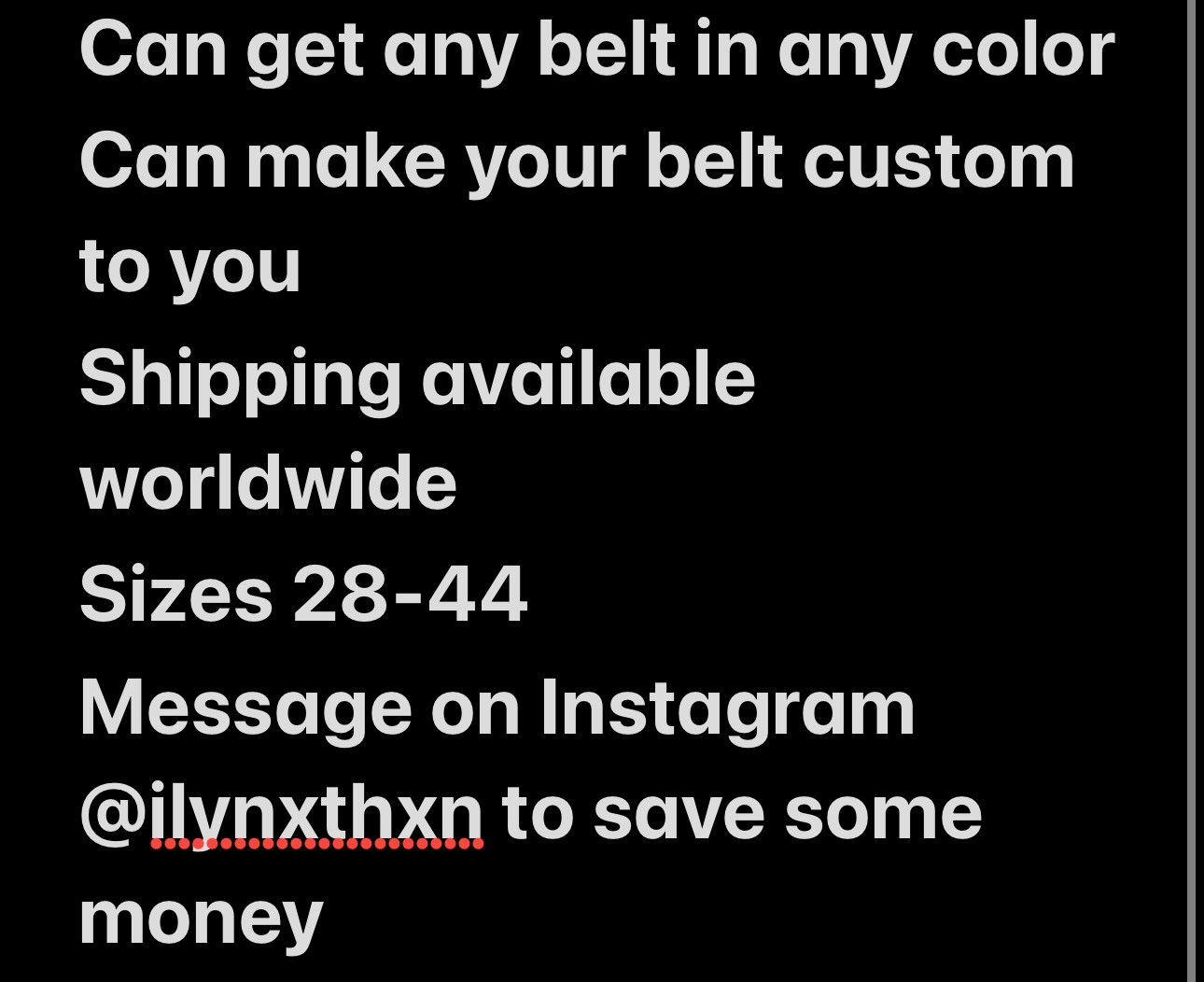 B.B. Simon BB Simon Belt BB Belt Size 42 - 4 Thumbnail