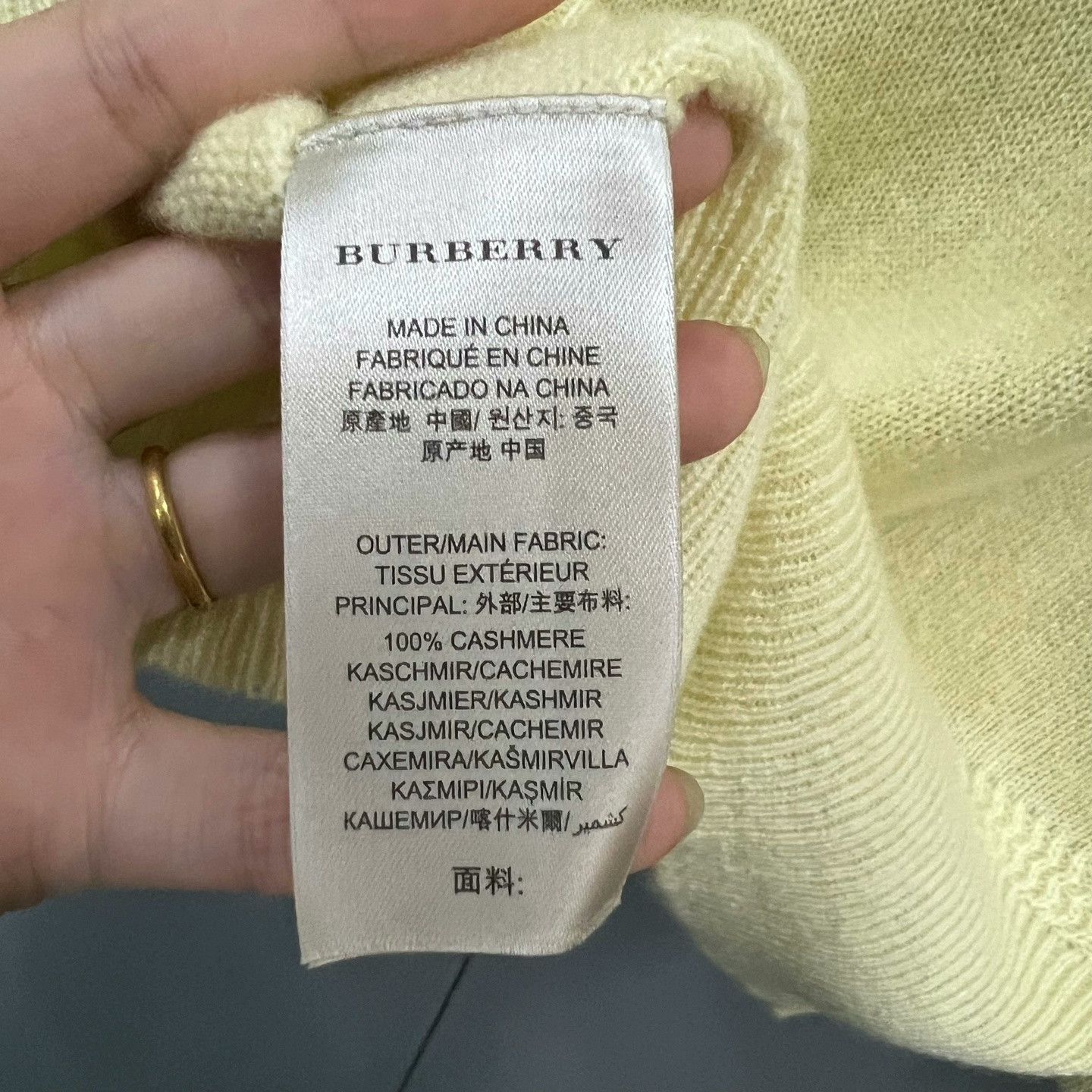Burberry Burberry Yellow Knight Embroidery Sweater Size US L / EU 52-54 / 3 - 3 Thumbnail