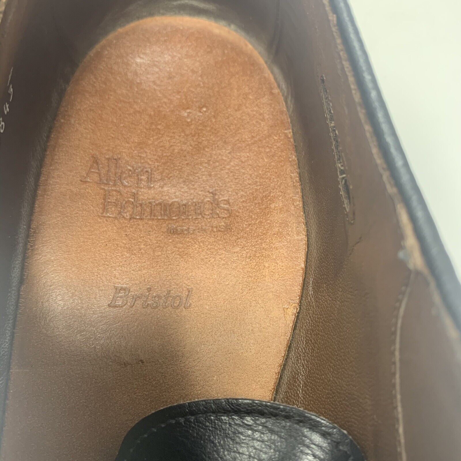 Allen Edmonds Allen Edmonds Bristol Plain Toe Blucher Leather Black 13 AA Size US 13 / EU 46 - 8 Thumbnail