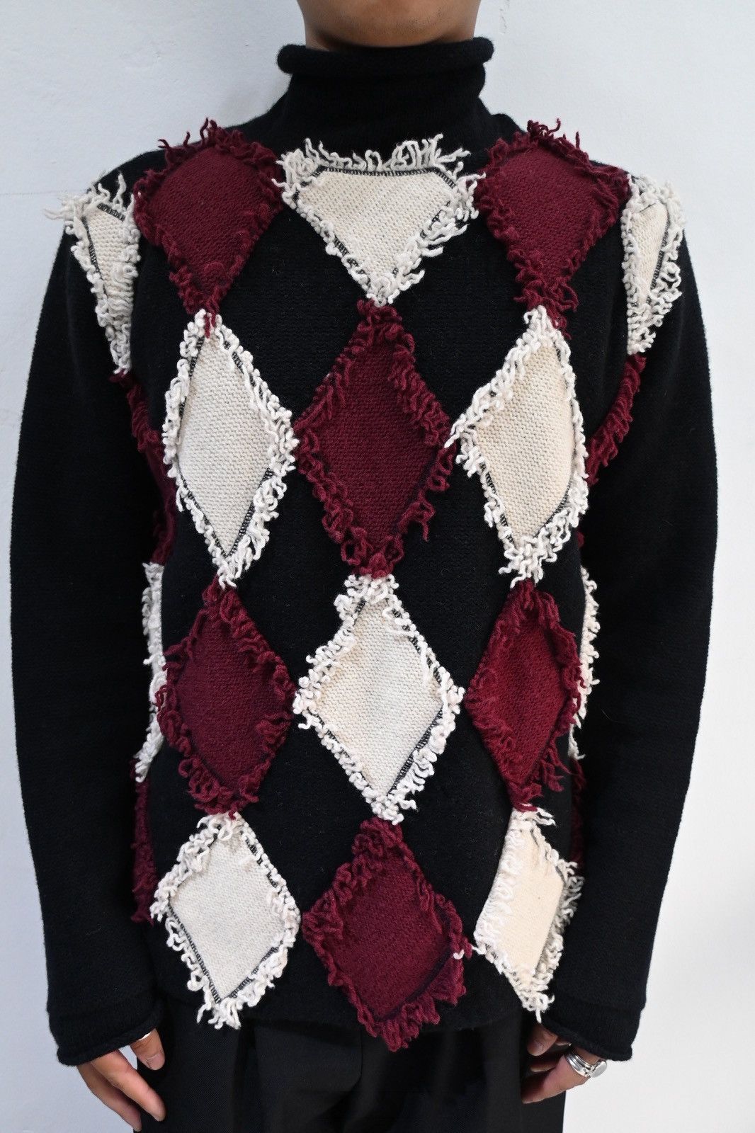 Jean Paul Gaultier Jean Paul Gaultier AW1994 quilted pattern knitwear Size US M / EU 48-50 / 2 - 1 Thumbnail