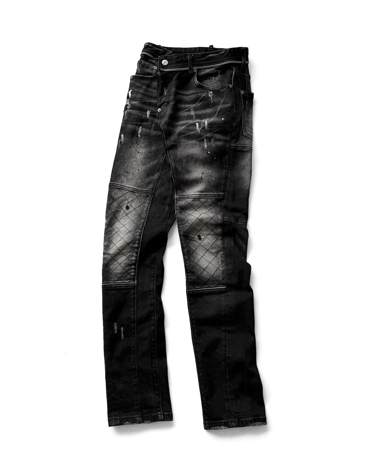 Dsquared2 DSQUARED2 TIDY BIKER ZIP STRETCH JEANS Size US 30 / EU 46 - 6 Thumbnail