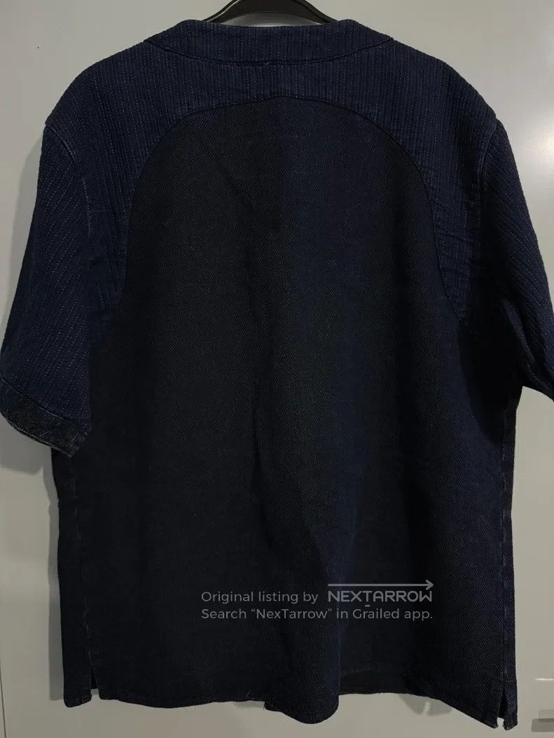 Neighborhood Indigo Sashiko Short Sleeve Cardigan