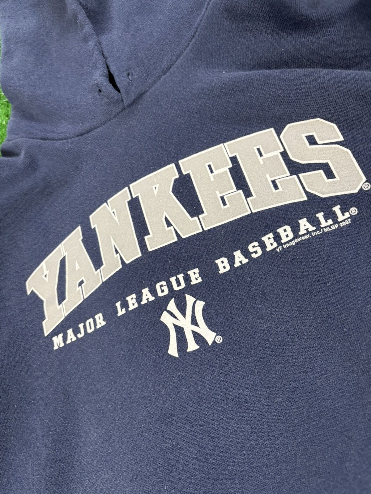 New York Yankees × Vintage Vintage 2007 New York Yankees Hoodie Sweatshirt Size US XL / EU 56 / 4 - 3 Thumbnail