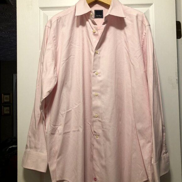 David Donahue David Donahue men's cotton dress shirt trim fit 18/34-35 Size US XXL / EU 58 / 5 - 2 Thumbnail
