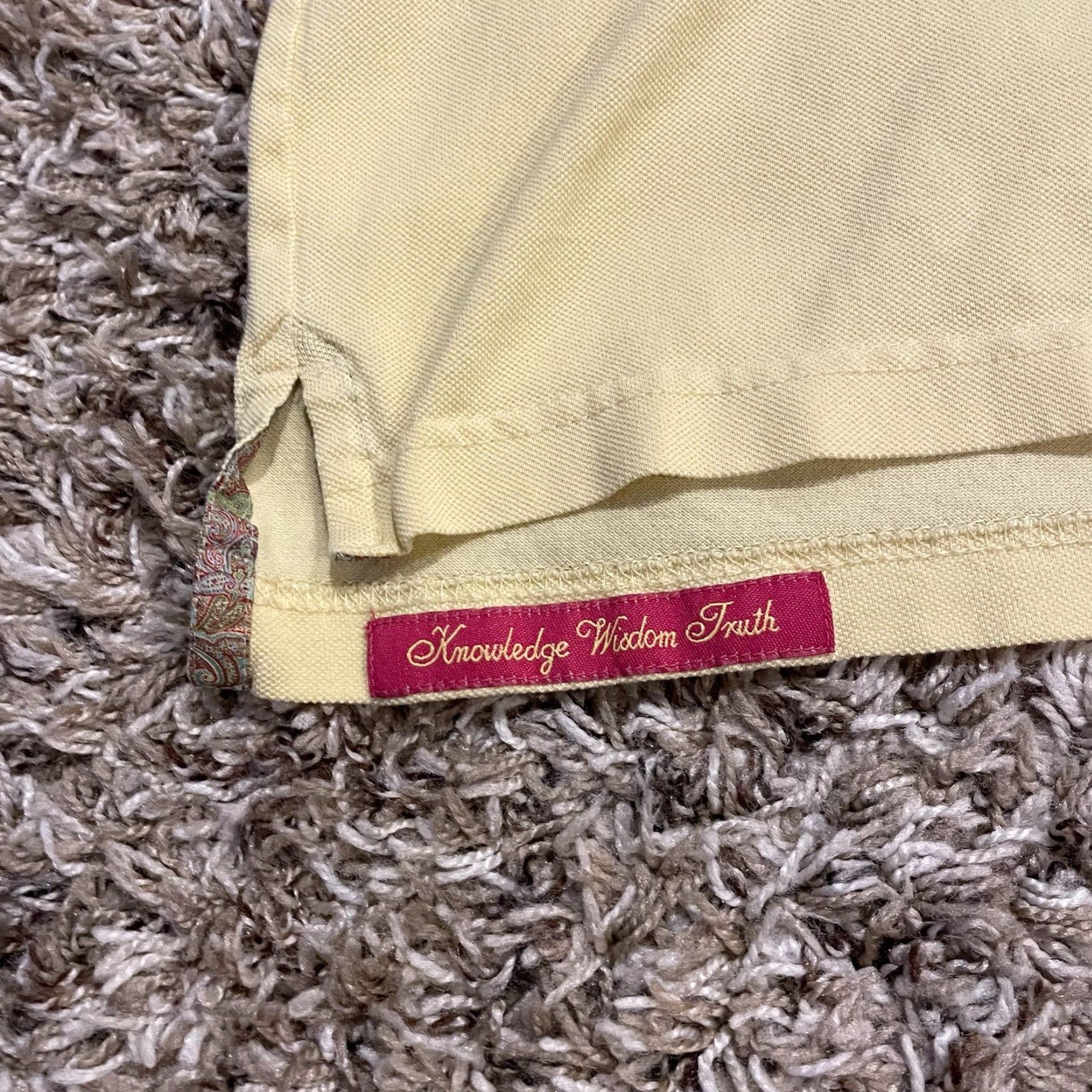 Robert Graham Robert Graham Polo Shirt Mens XL Yellow Short Sleeve Classic Fit 100% Cotton Button Collared Solid Art City Classic Size US XL / EU 56 / 4 - 7 Thumbnail