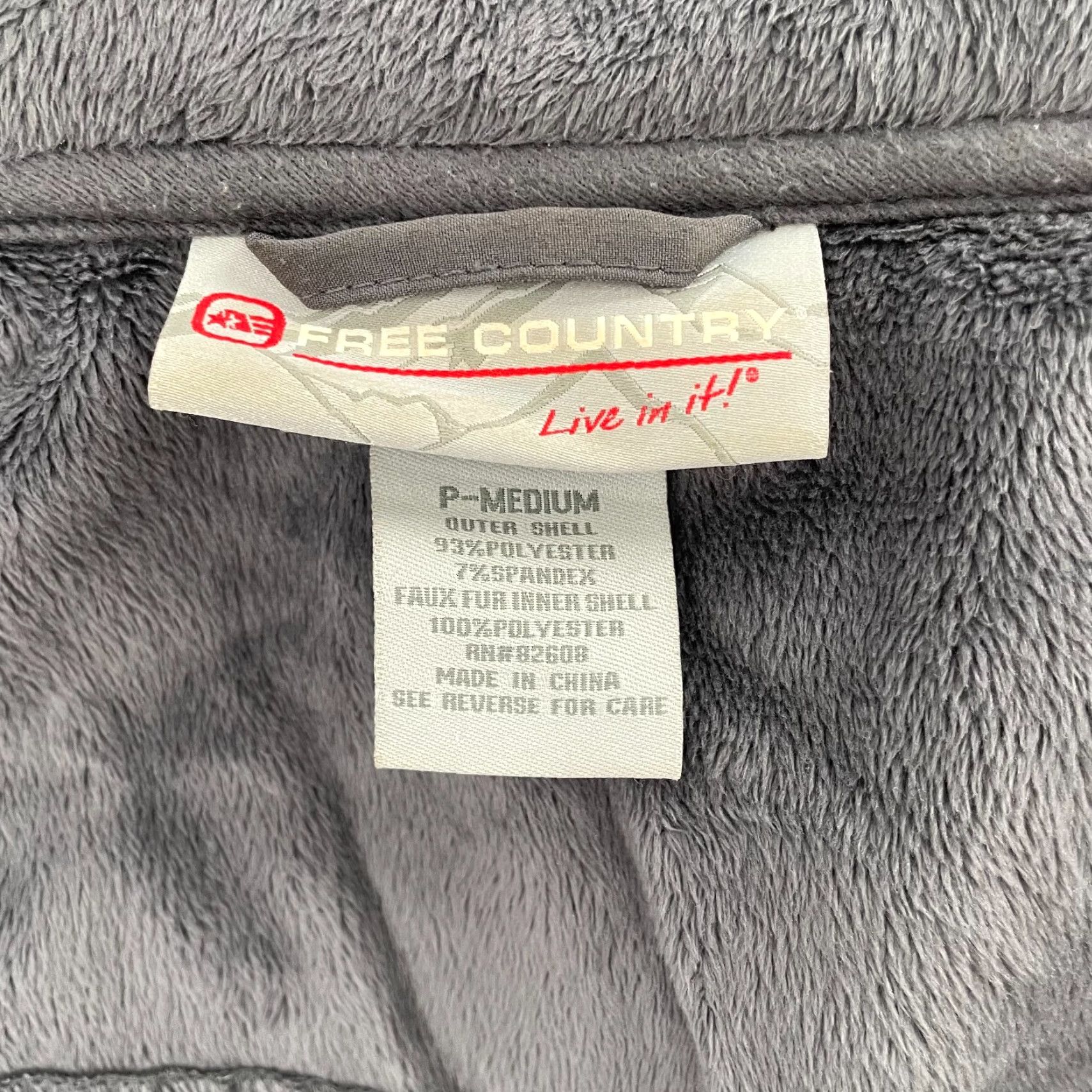 Free Country Free Country Jacket Women’s Medium Gray Full Zip Faux Fur Lined Pockets Ladies M Size M / US 6-8 / IT 42-44 - 6 Thumbnail