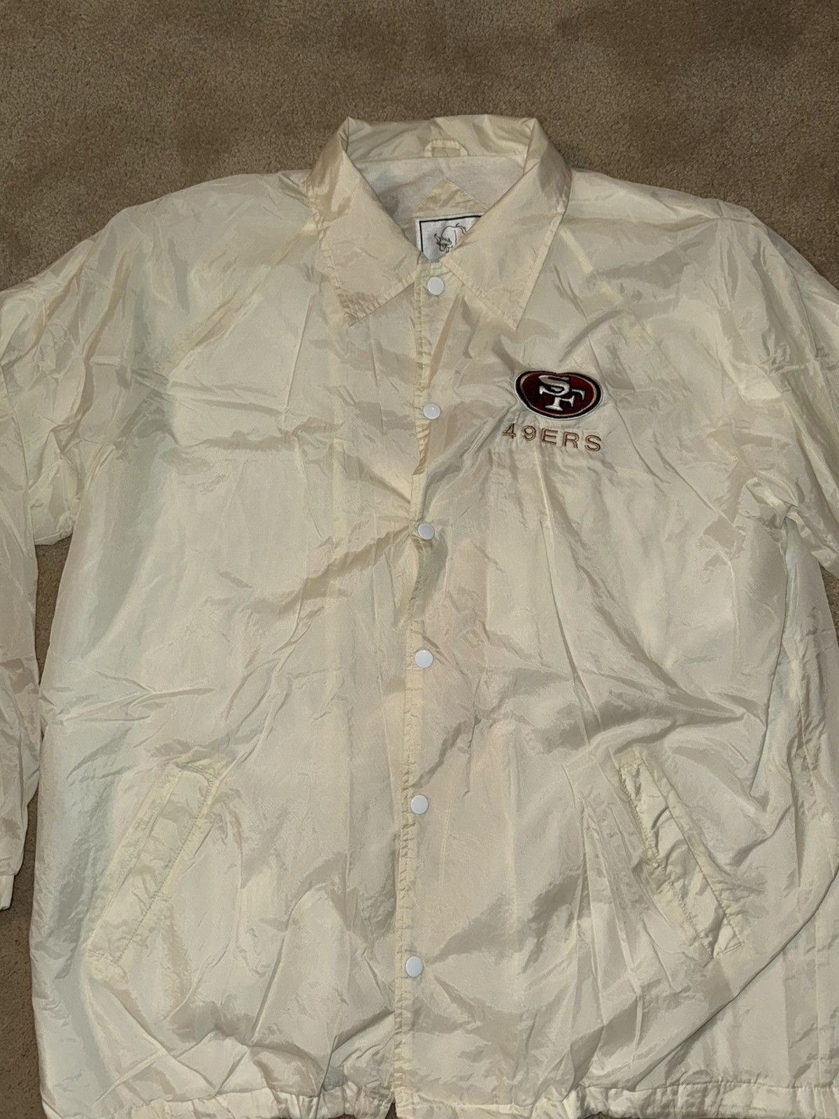 NFL SF 49ers 1990s Vintage Windbreaker Jacket Size US L / EU 52-54 / 3 - 2 Thumbnail
