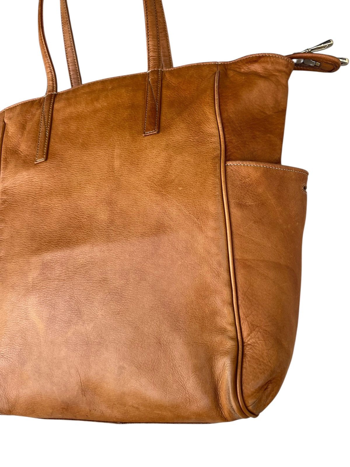 Leather Aniary Japan Patina Leather Tote Bag Cargo Size ONE SIZE - 6 Thumbnail