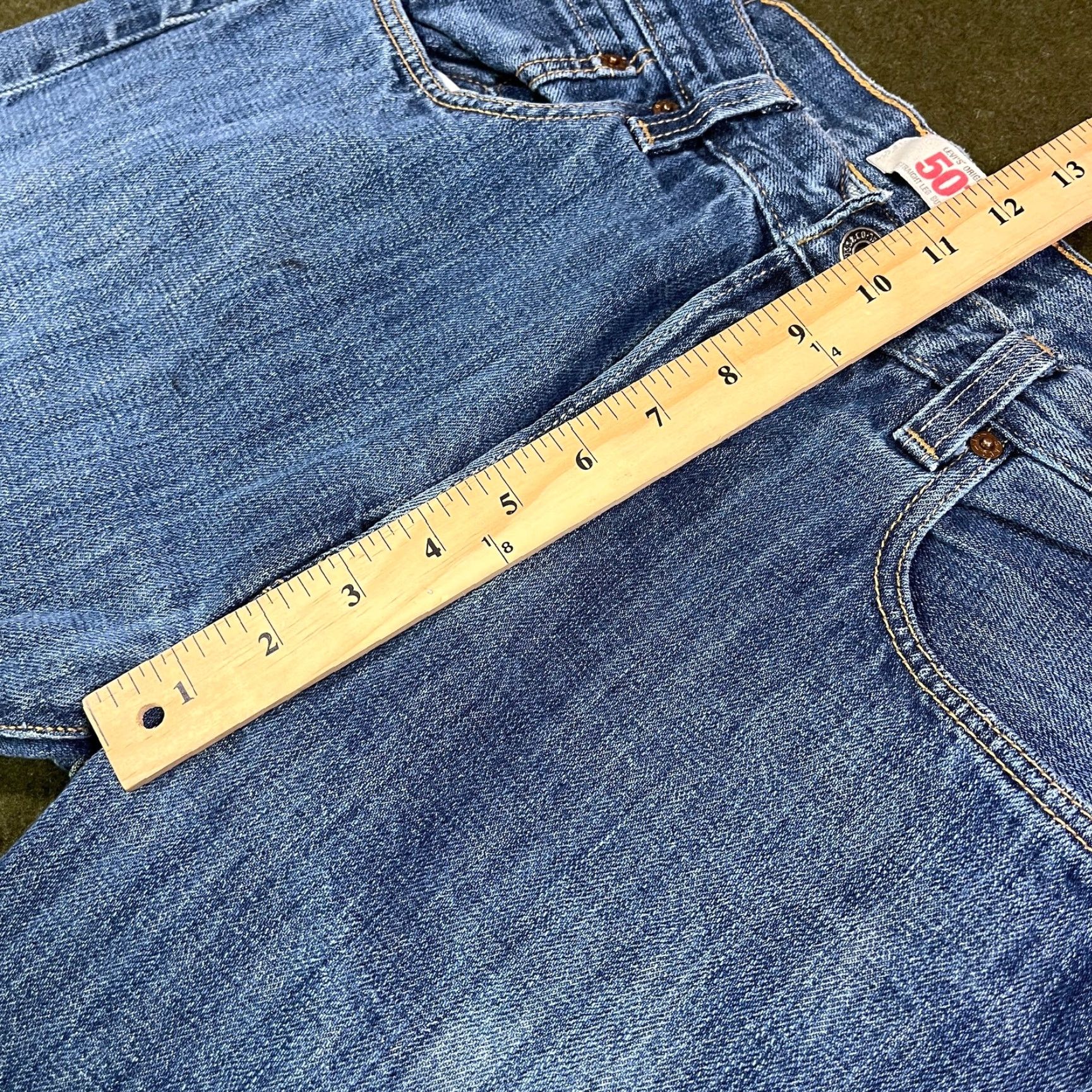 Levi's Levi's Mens Jeans 501 Blue Original Fit Straight Leg Denim Zip Fly 34 Regular Mens Size US 32 / EU 48 - 4 Thumbnail