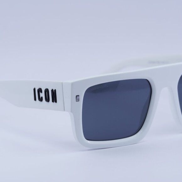 Dsquared2 🕶️ New Dsquared2 ICON 0008/S 0VK6 IR White Sunglasses Size ONE SIZE - 4 Thumbnail
