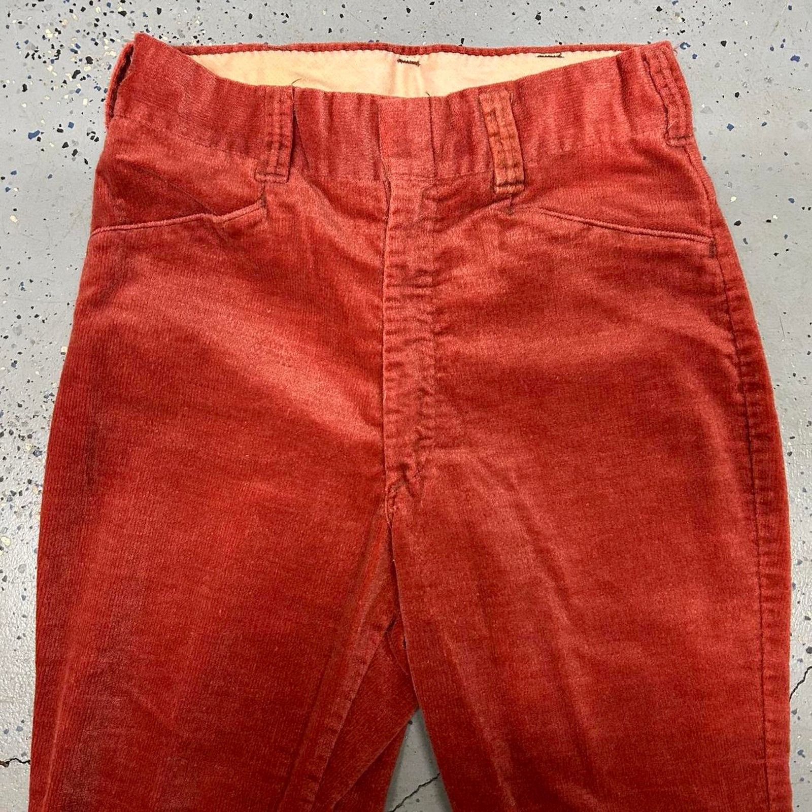 Other Vtg 70s red corduroy flare Size US 30 / EU 46 - 2 Thumbnail