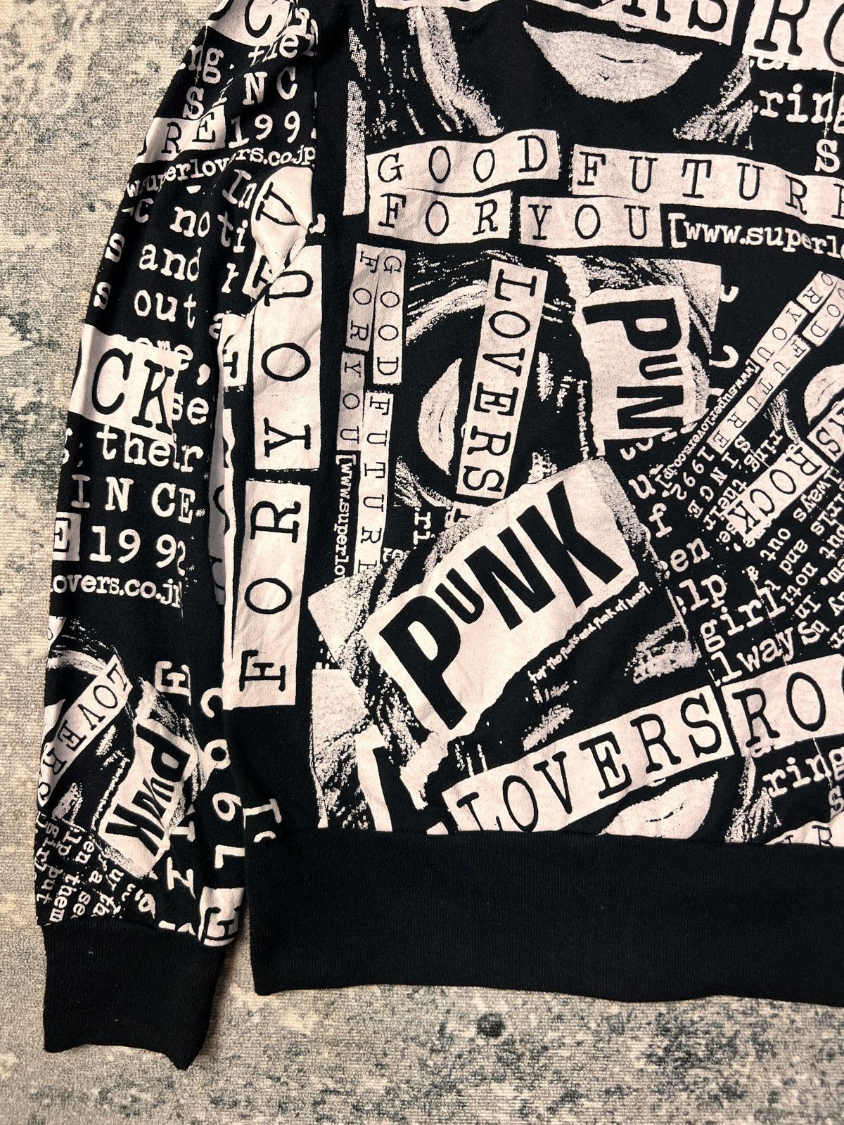 Hysteric Glamour Super Lovers Fullprint Punk Black Hoodie Size US M / EU 48-50 / 2 - 10 Thumbnail
