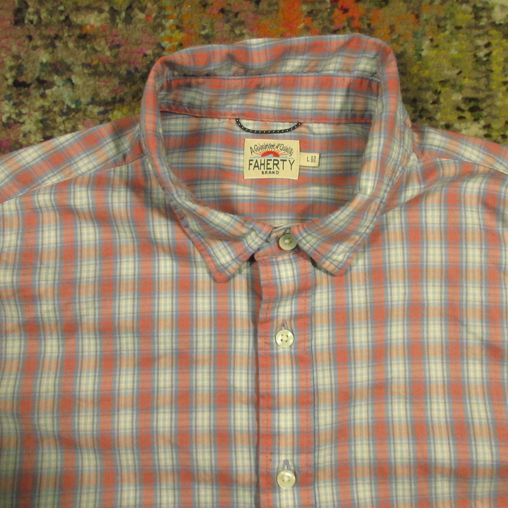 Faherty Faherty Movement Shirt Plaid Long Sleeve Button-Down Blue Pink Men’s L Size US L / EU 52-54 / 3 - 4 Thumbnail