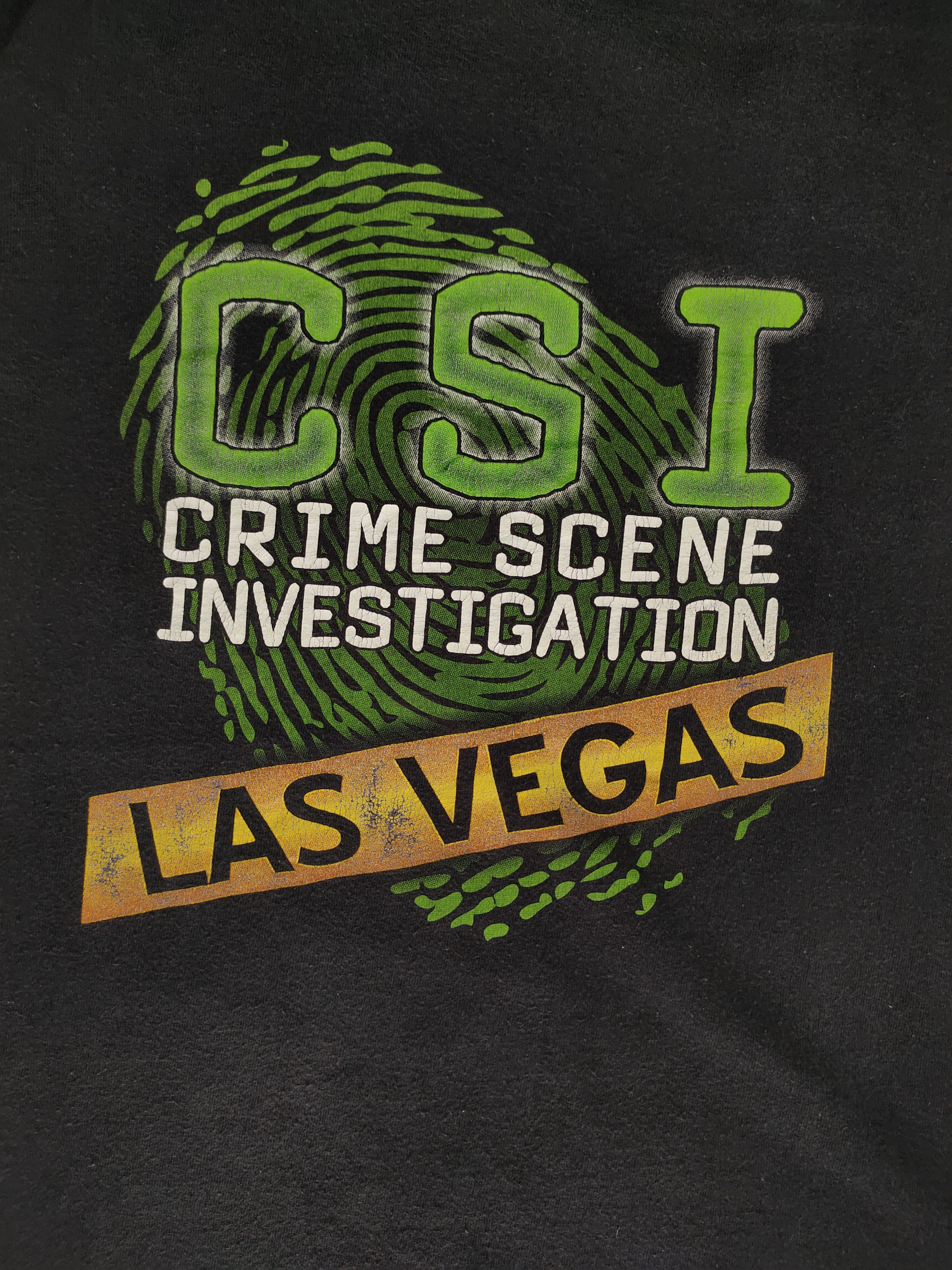 Vintage Vintage CSI Crime Scene Investigation Las Vegas T-Shirt Y2k Size US XL / EU 56 / 4 - 3 Thumbnail