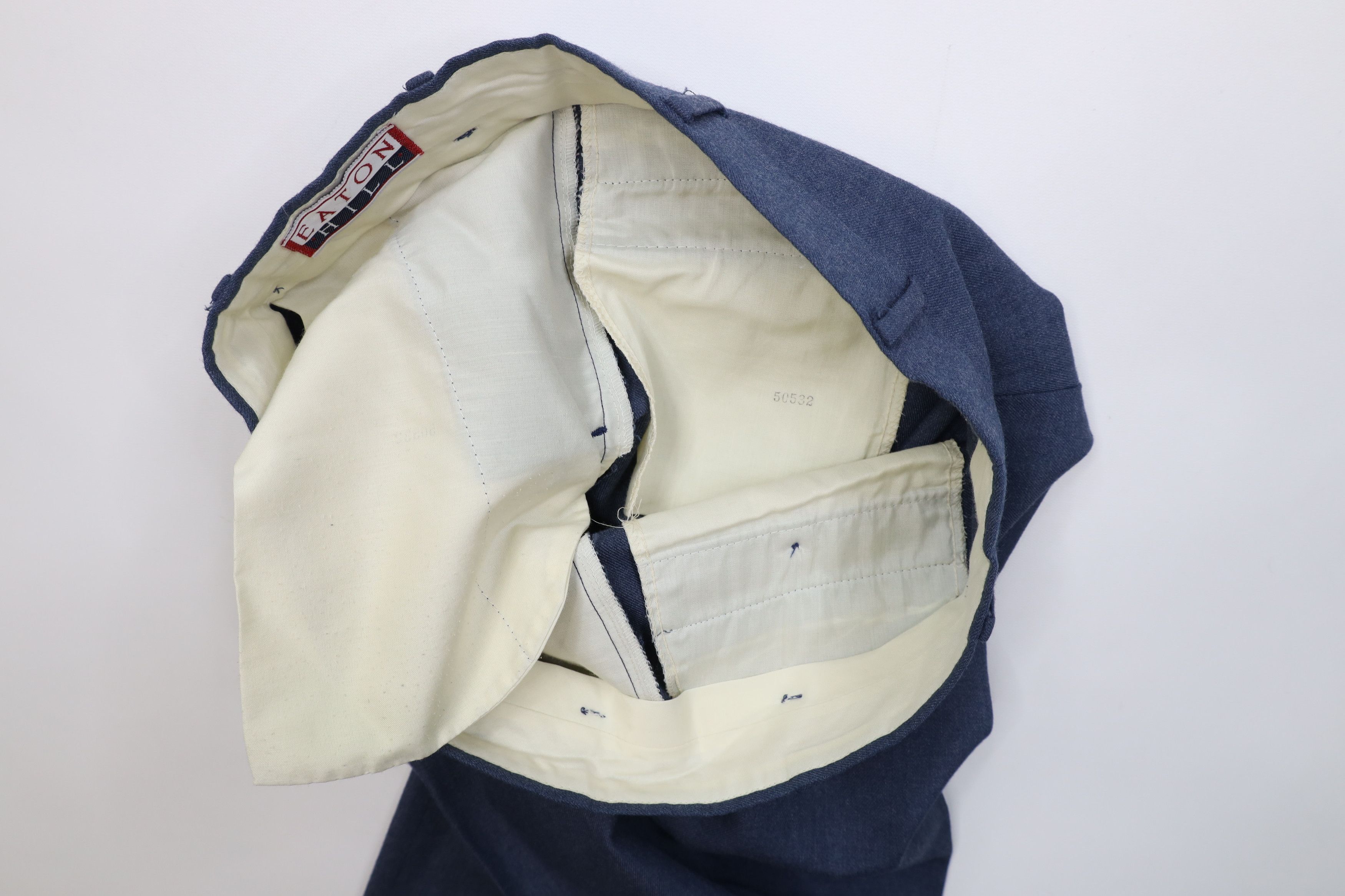 Vintage Vintage 70s Streetwear Wool Flared Wide Leg Chino Pants USA Size US 36 / EU 52 - 10 Thumbnail