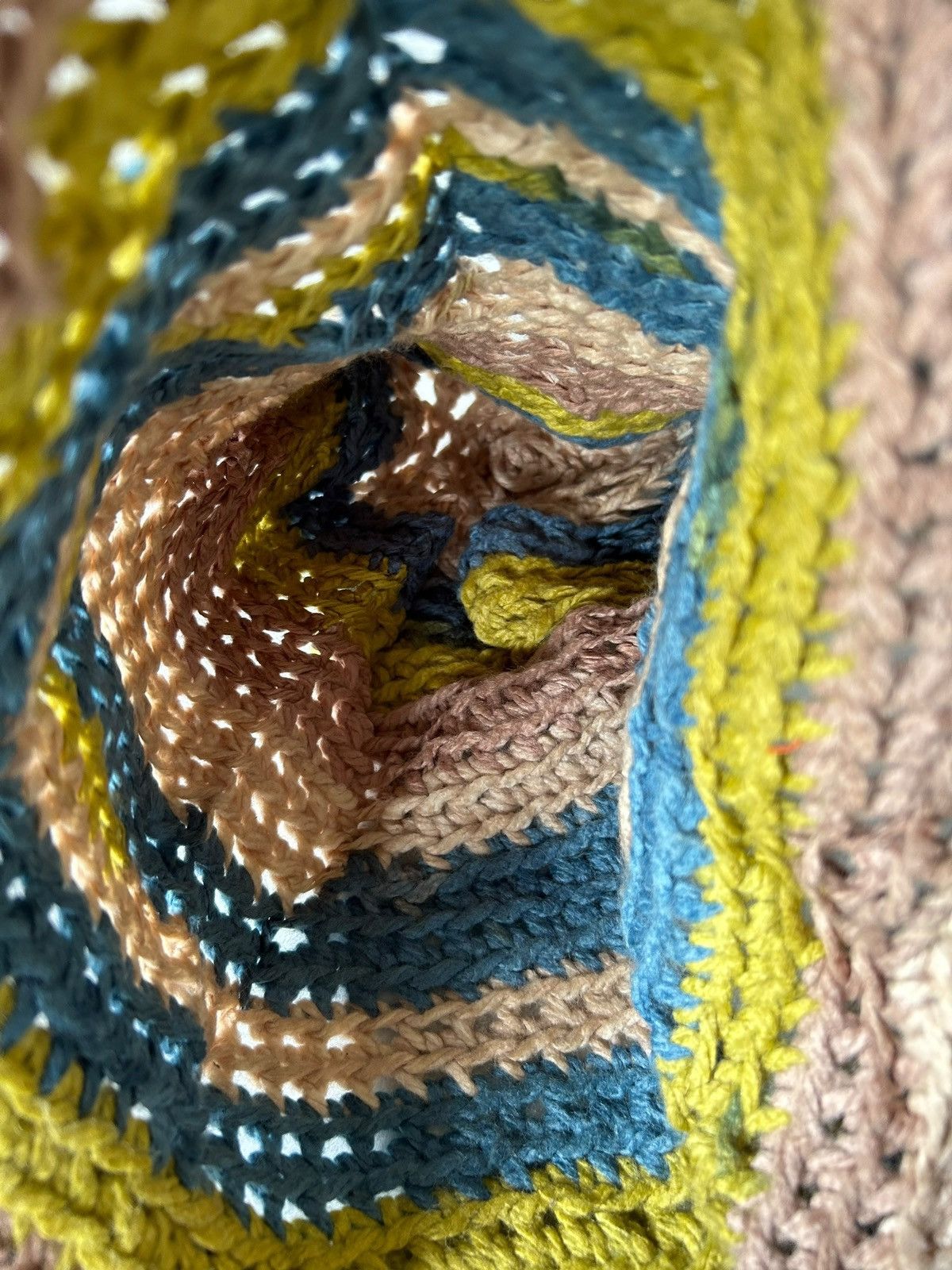 14th Addiction × Japanese Brand Multicolour Crochet Knitted Handmade Beanie Hats Size ONE SIZE - 4 Thumbnail