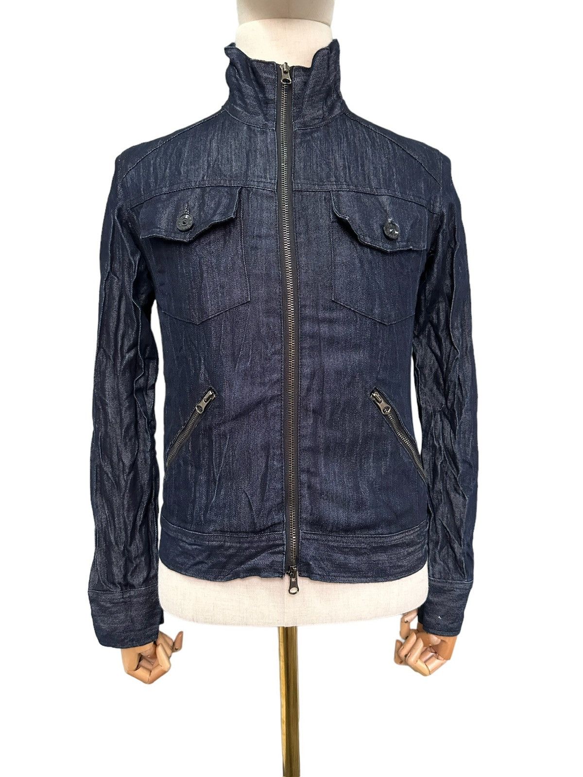 If Six Was Nine 00’s MIDAS 9 blue denim jacket Size US S / EU 44-46 / 1 - 10 Thumbnail