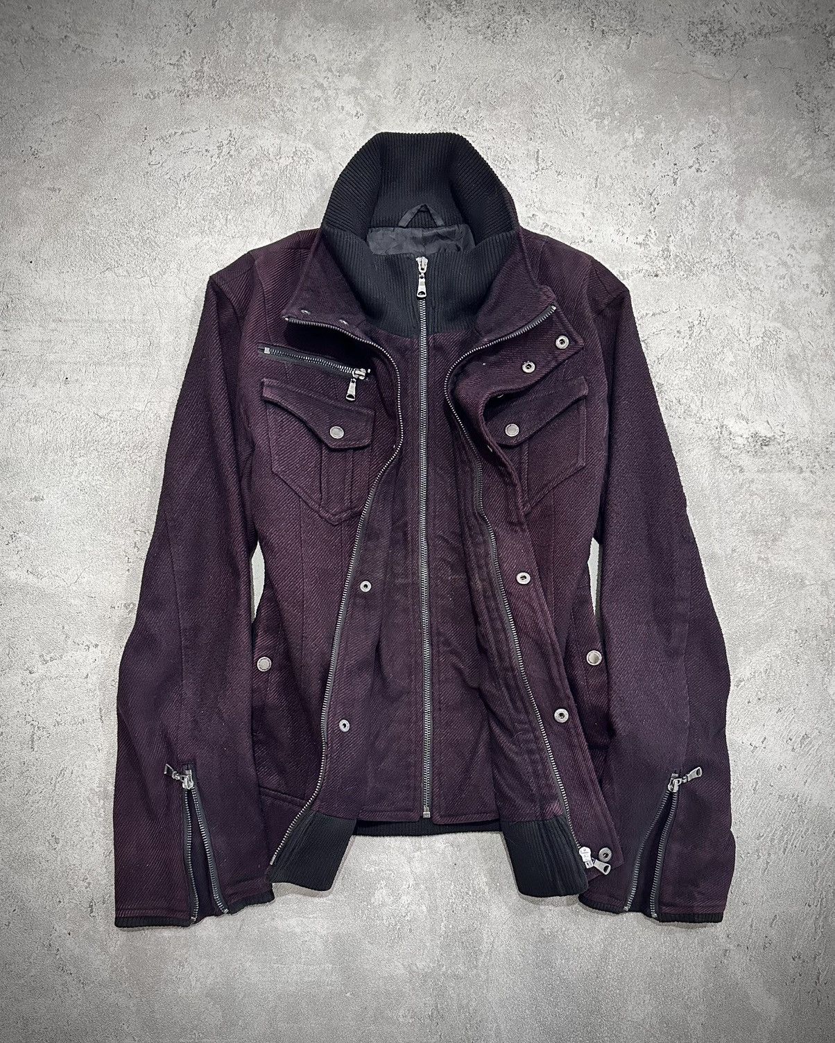 Japanese Brand Vkei Semantic Design Double Zipp Riders Jacket Size US L / EU 52-54 / 3 - 3 Thumbnail