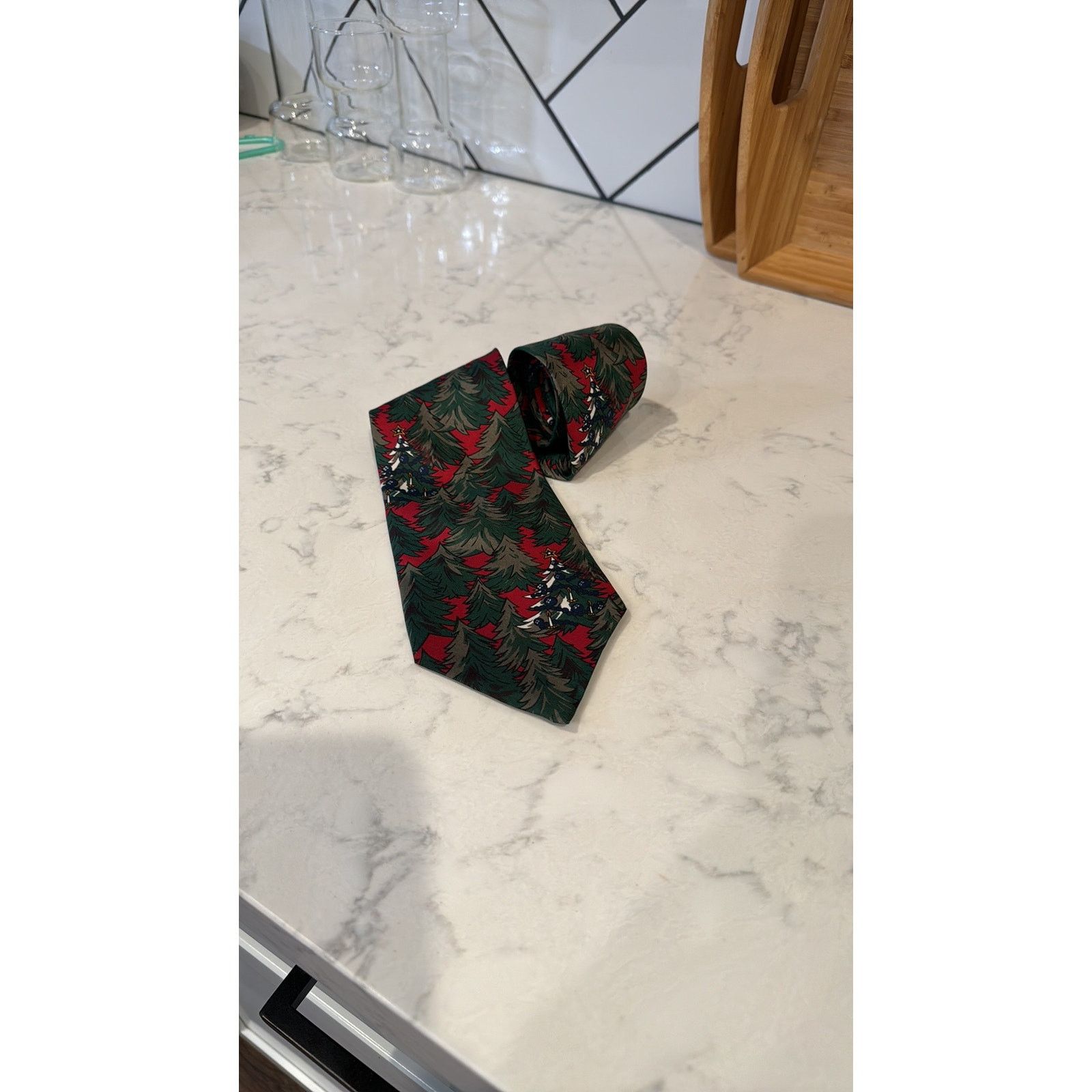 Other Vintage Wembley 100% silk necktie holiday Christmas 90s Size ONE SIZE - 4 Thumbnail