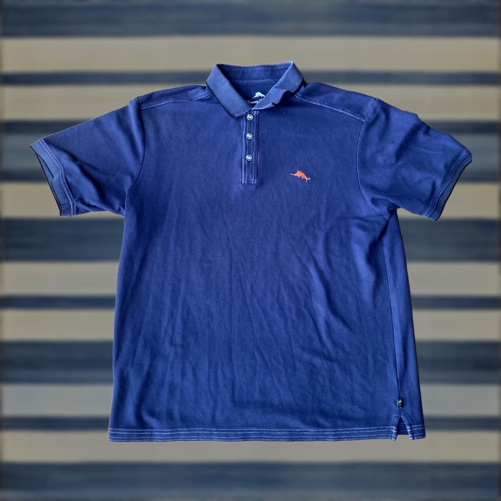 Tommy Bahama Tommy Bahama Islandzone Supima Blue Polo Cotton Shirt L Men Polo Shirt Size US L / EU 52-54 / 3 - 1 Thumbnail