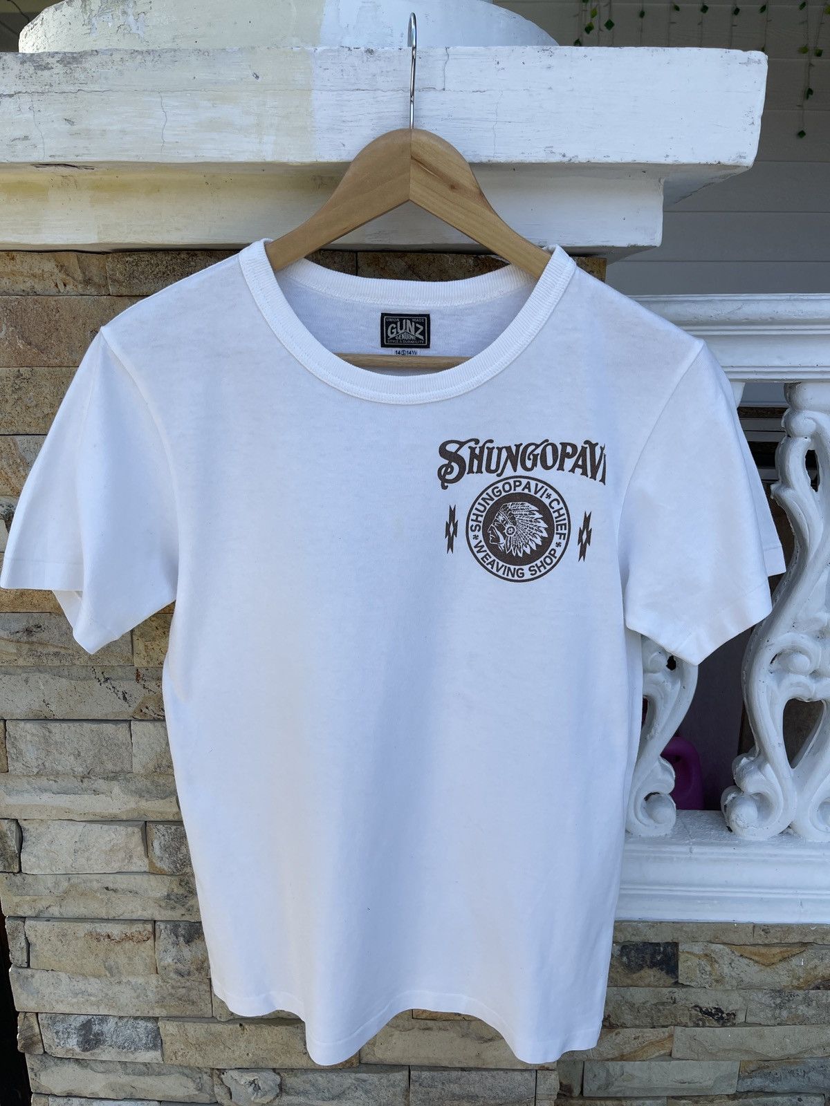 Native Last drop🔥Vtg Union Made Gunz Genuine Native Navajo T-Shirt Size US S / EU 44-46 / 1 - 4 Thumbnail
