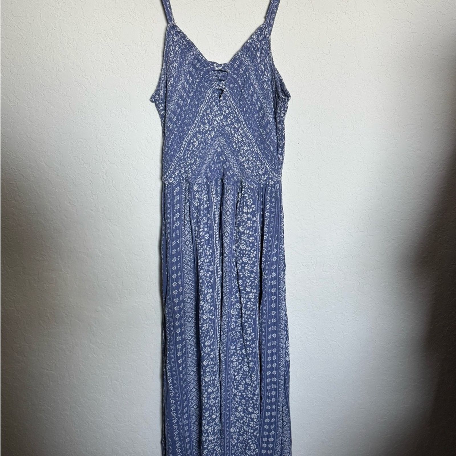 Other L Blue Patterned Maxi Dress Size L / US 10 / IT 46 - 1 Thumbnail