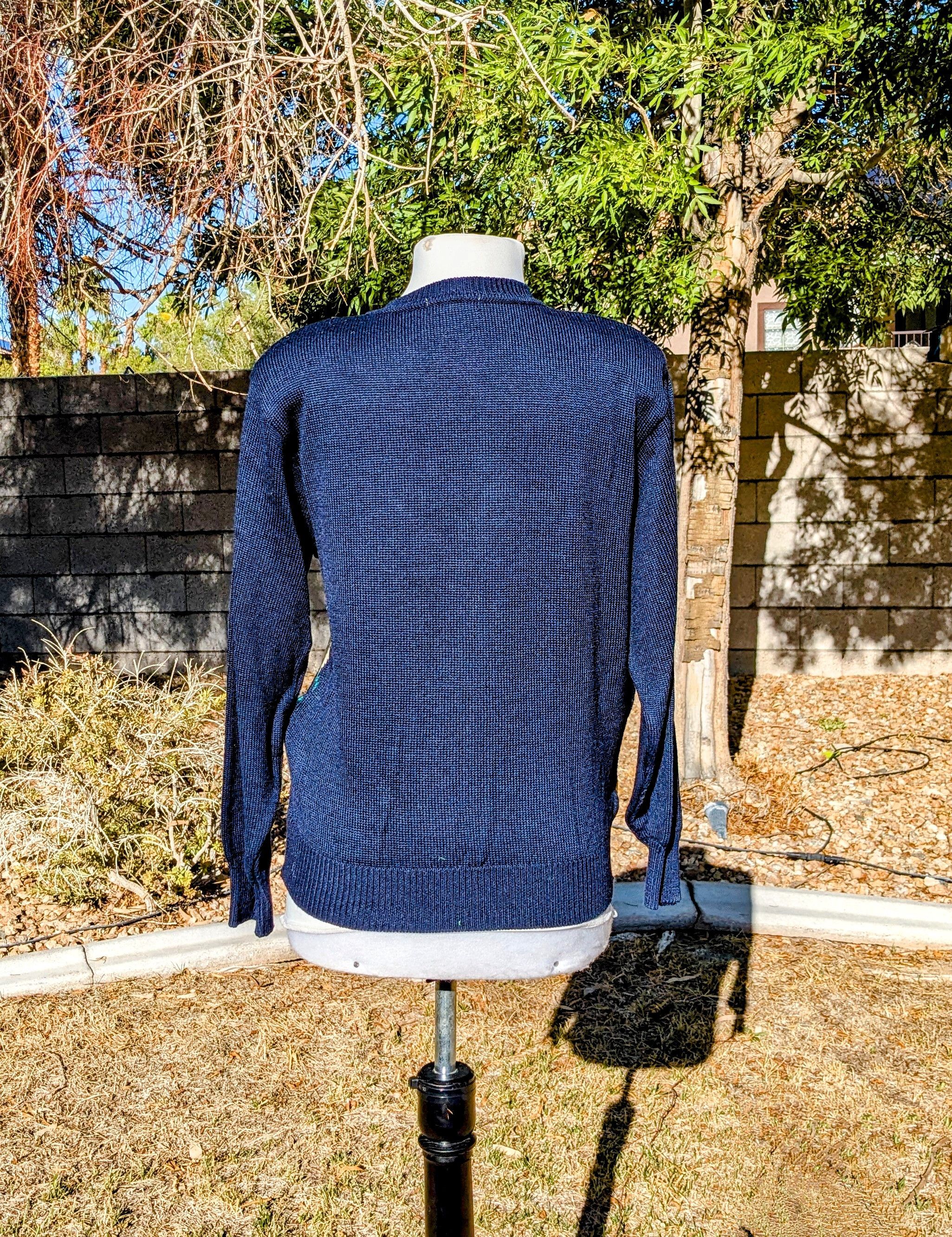 Vintage Vintage Pinion Japan Argyle Petite Cardigan Top Sweater EUC Size L / US 10 / IT 46 - 4 Thumbnail