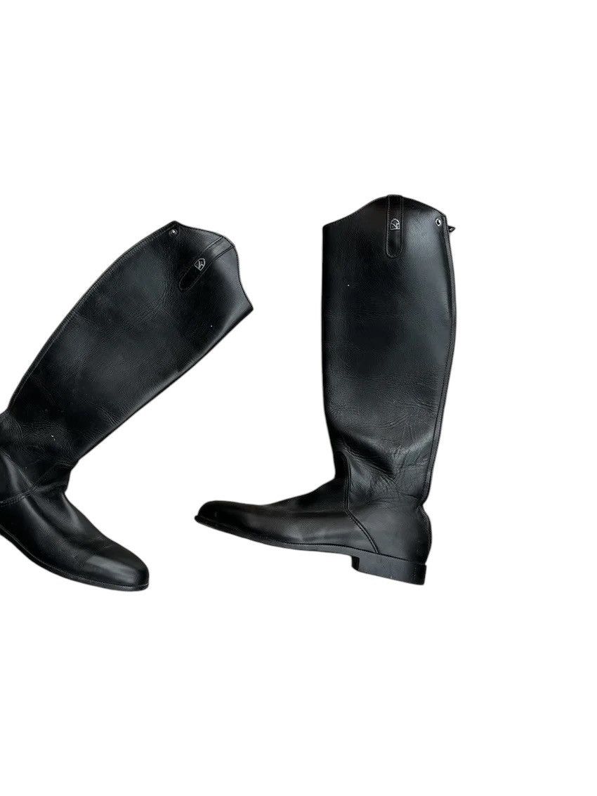Vintage VTG Veltheim Rancher black Leather Tall Riding Boots Size US 8 / IT 38 - 2 Thumbnail