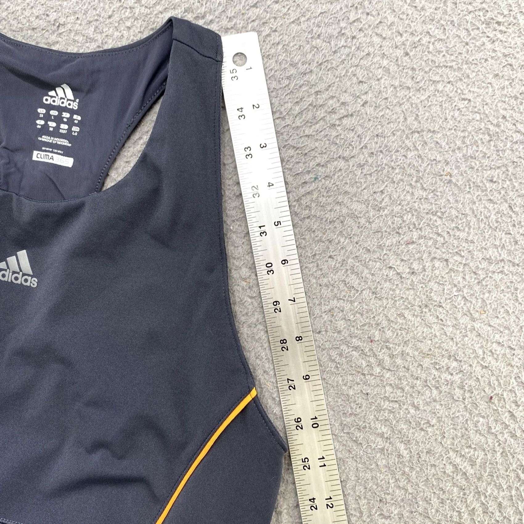 Adidas Adidas CLIMA365 Gray Tank Top Women Large Athletic Sleeveless Racerback Shirt Polo Size L / US 10 / IT 46 - 5 Thumbnail