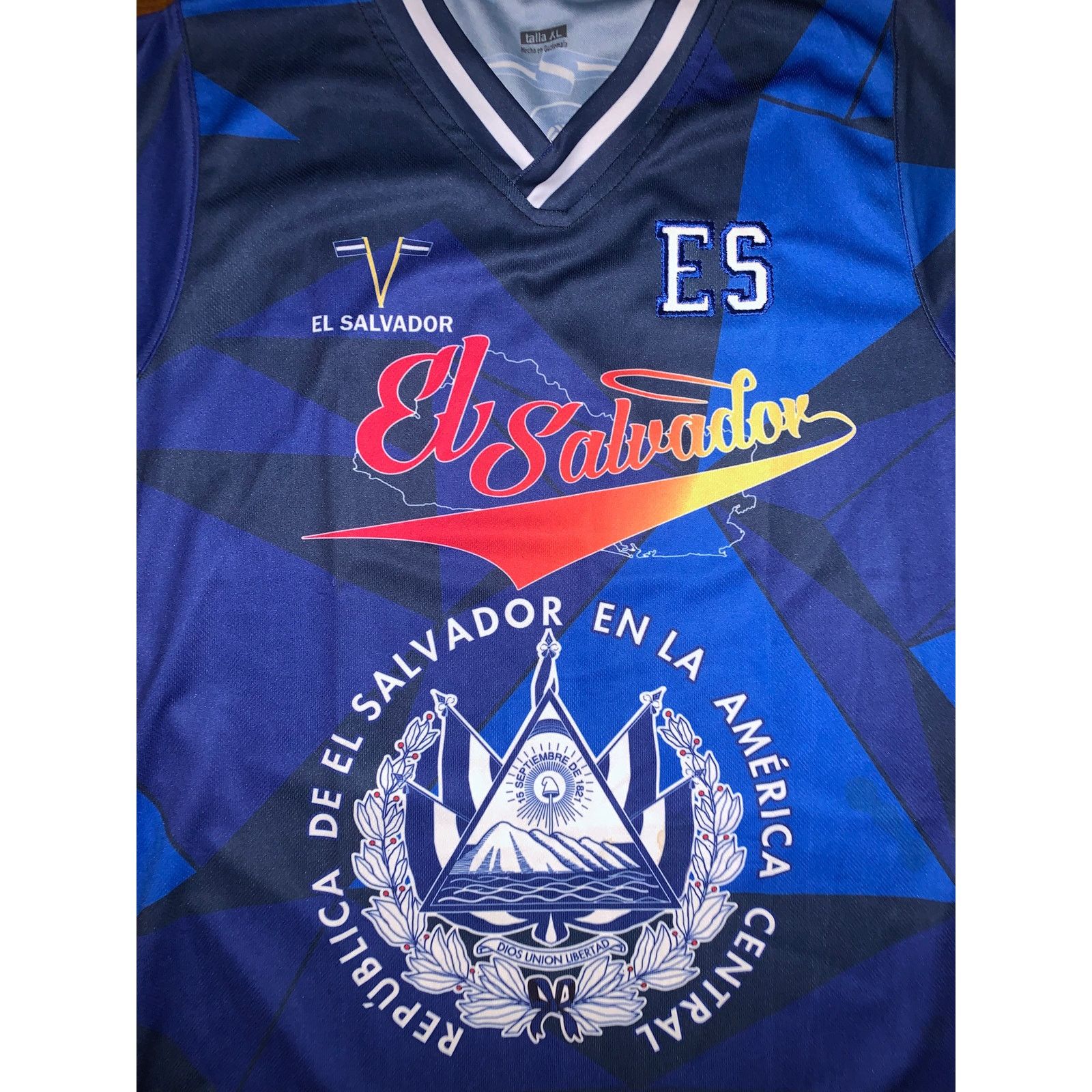 Other El Salvador National Team Blue Soccer Jersey Large Size US XL / EU 56 / 4 - 5 Thumbnail