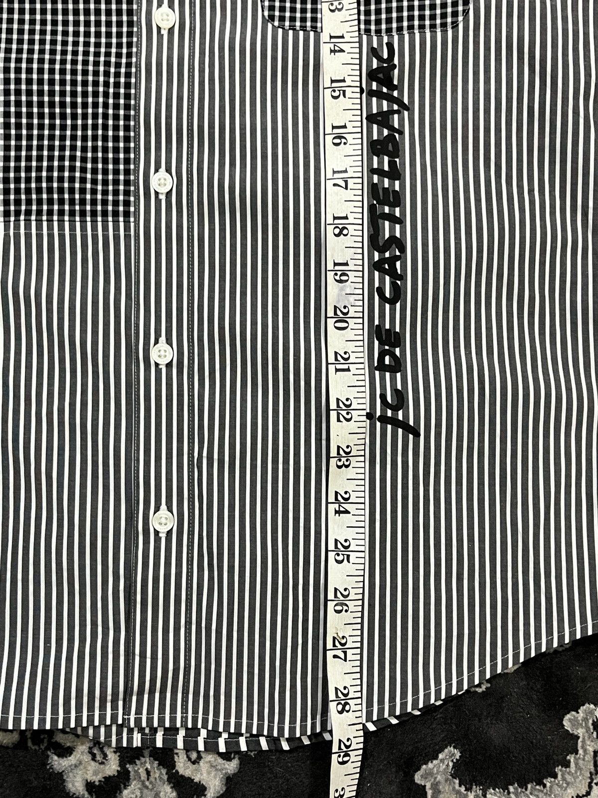 Jean Charles De Castelbajac × Vintage Vintage Castelbajac Button Up Shirt Patchwork Size US M / EU 48-50 / 2 - 13 Thumbnail