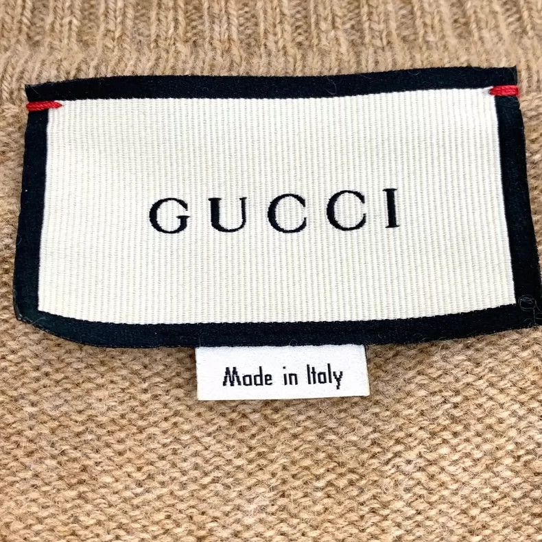 Gucci Gucci Dark brown cashmere V-neck single-breasted long-sleev Size US S / EU 44-46 / 1 - 6 Thumbnail