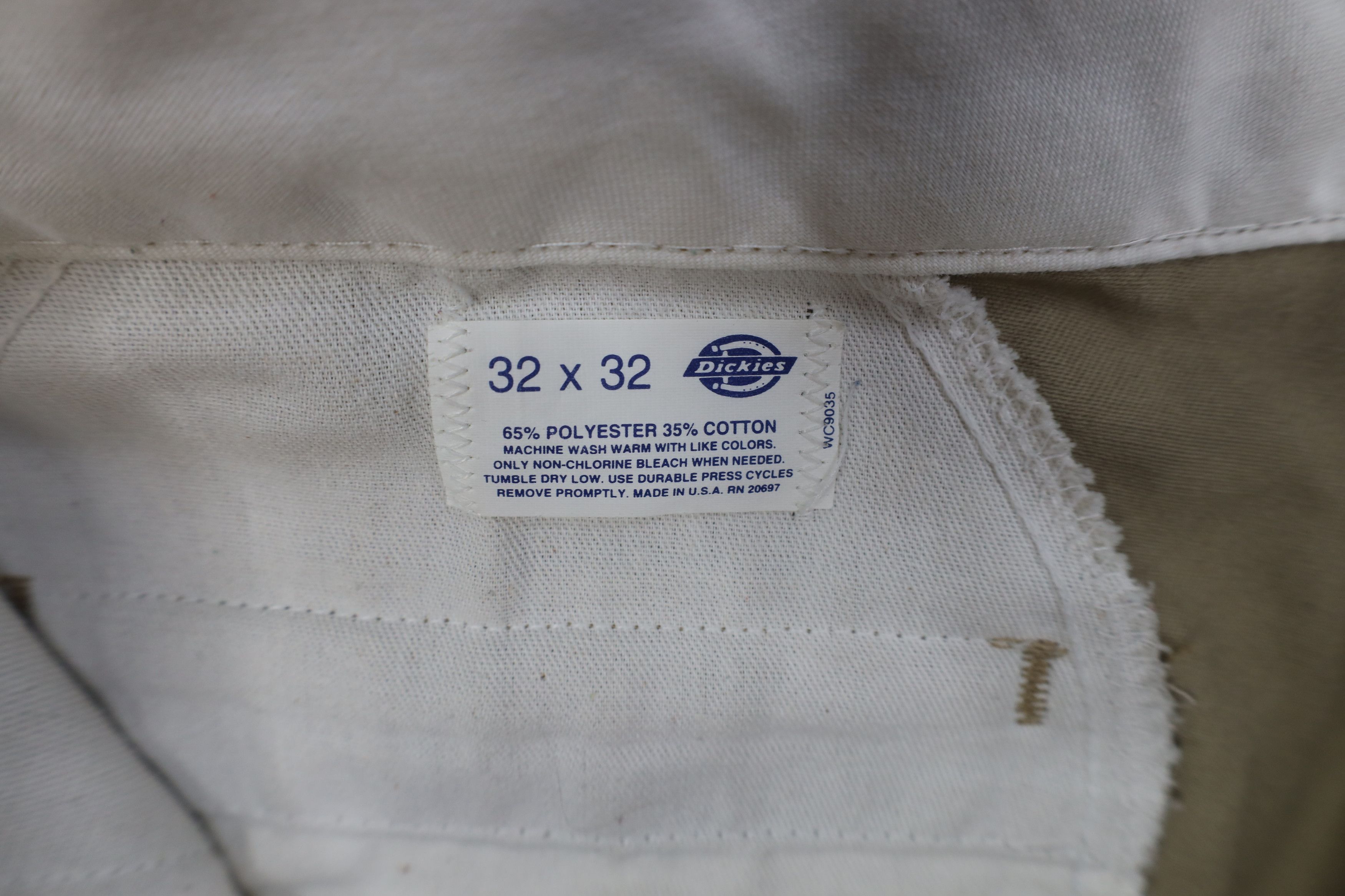 Dickies Vintage 70s Dickies Wide Leg Pants Workwear Beige USA Size US 32 / EU 48 - 7 Thumbnail