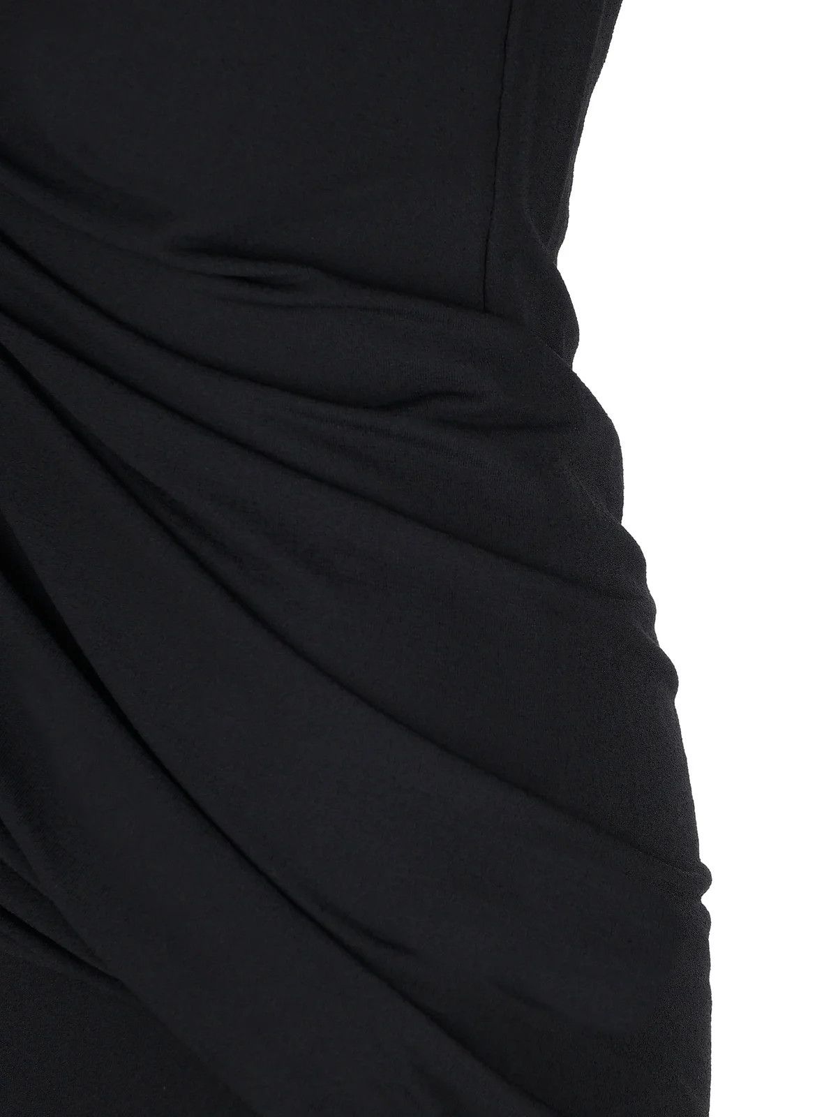 Givenchy o1srvl11e0325 Asymmetric Draped Midi Dress in Black Size XL / US 12-14 / IT 48-50 - 3 Thumbnail