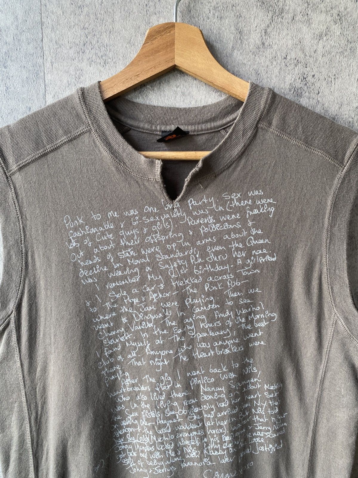 291295=Homme 295291=Homme Japan Poem Design Sleeveless Shirt Size US M / EU 48-50 / 2 - 4 Thumbnail