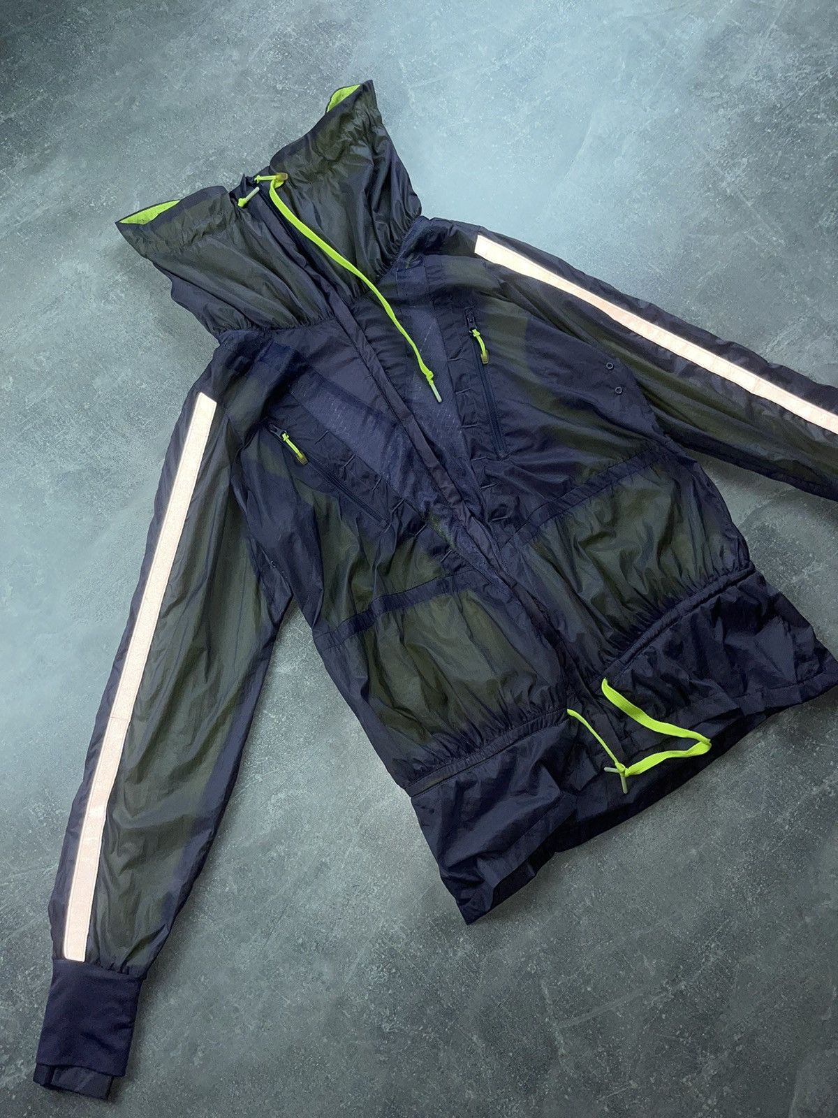 Adidas Adidas by Stella McCartney Sheer Nylon Windbreaker Jacket Size XS / US 0-2 / IT 36-38 - 8 Thumbnail
