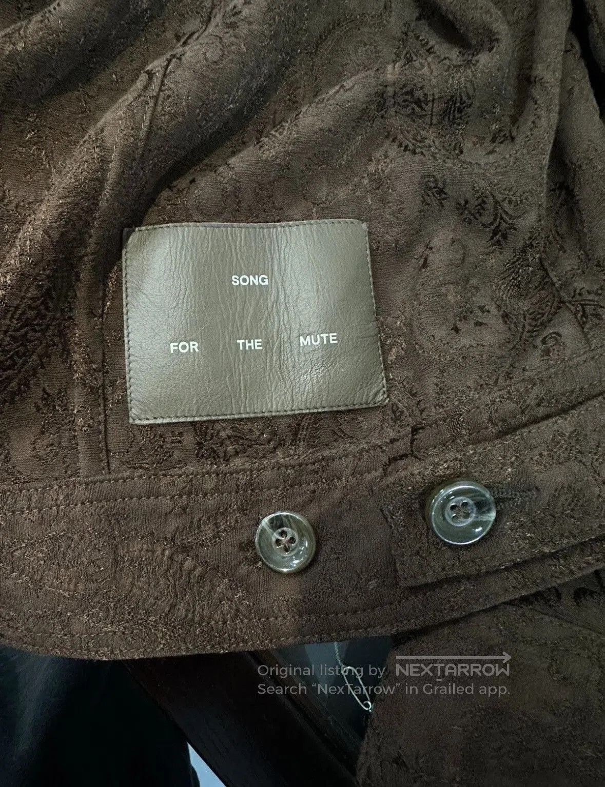 Song For The Mute SFTM 24.1 Paisley Jacquard Jacket. Size US M / EU 48-50 / 2 - 3 Thumbnail