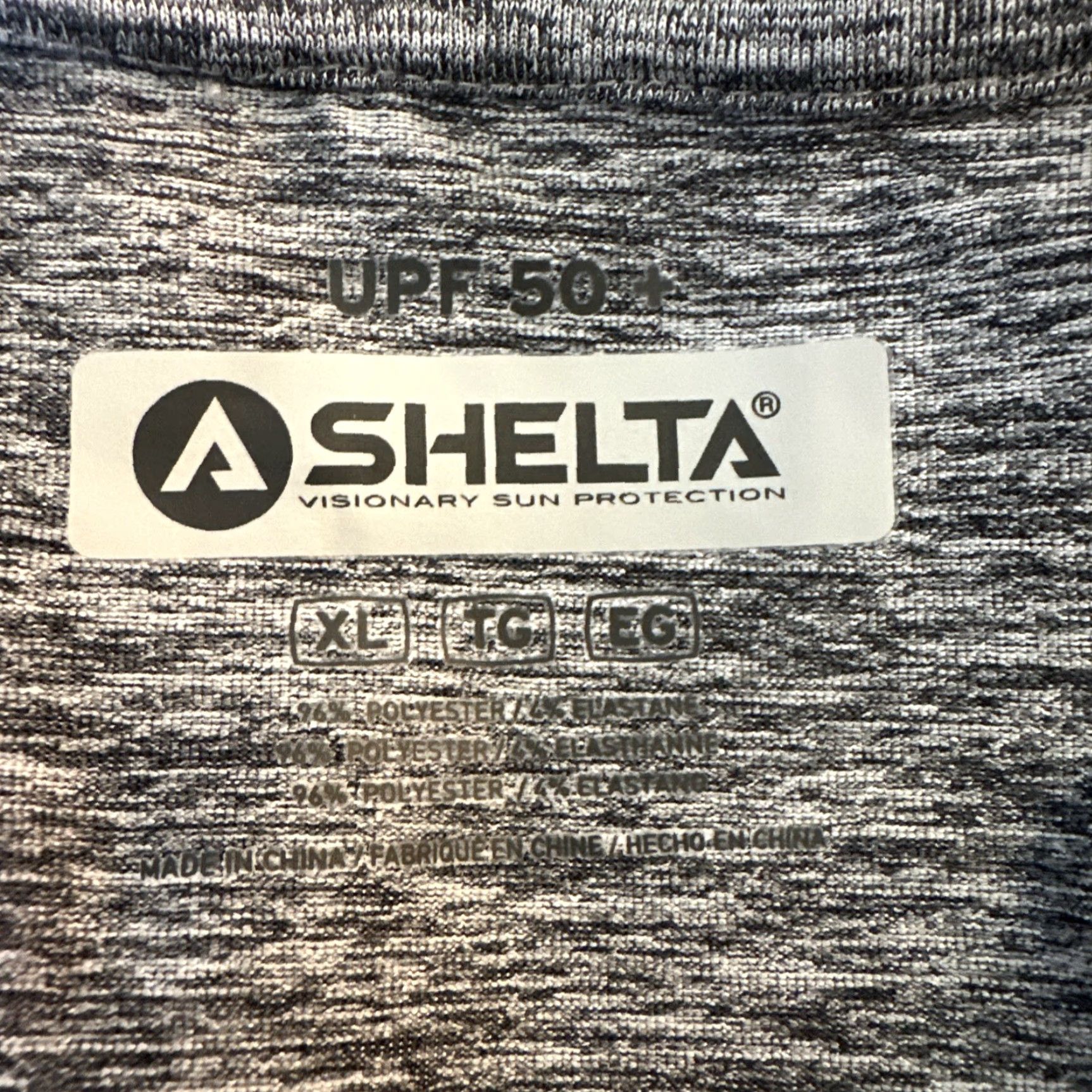 Vintage Shelta Fishing Shirt Hooded XL Gray UPF 50 Outdoor Long Sleeve Heathered Size US XL / EU 56 / 4 - 8 Thumbnail