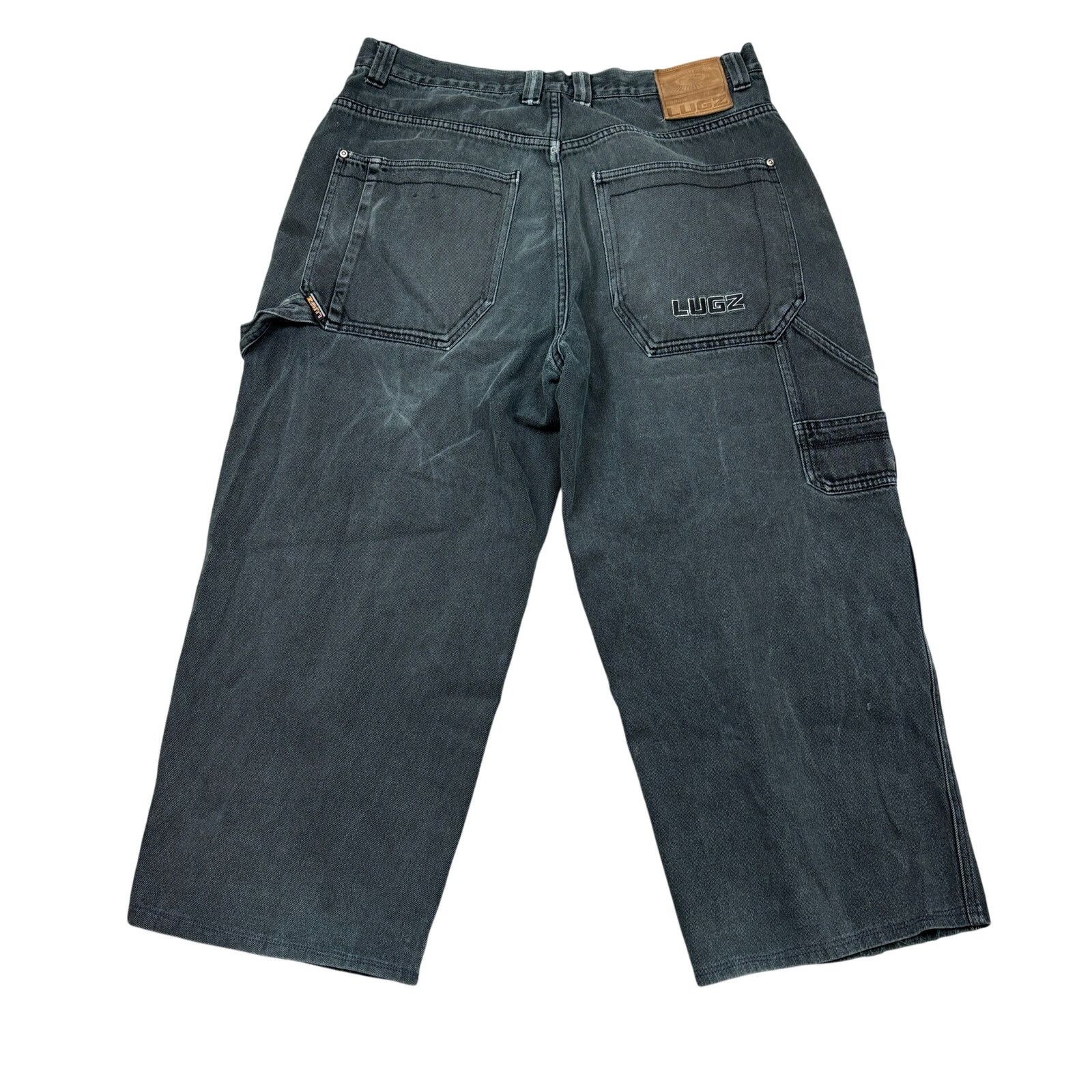 VTG Y2K Lugz Jeanz Carpenter Baggy Skate Jeans Men's 38x25
