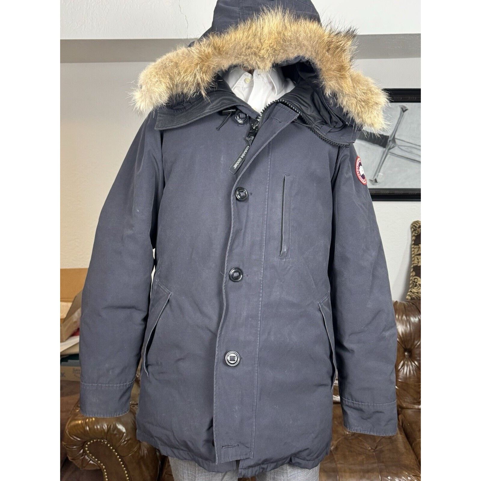 Canada Goose Canada Goose Chateau Parka Large With Fur Marine Navy Blue Size US L / EU 52-54 / 3 - 2 Thumbnail