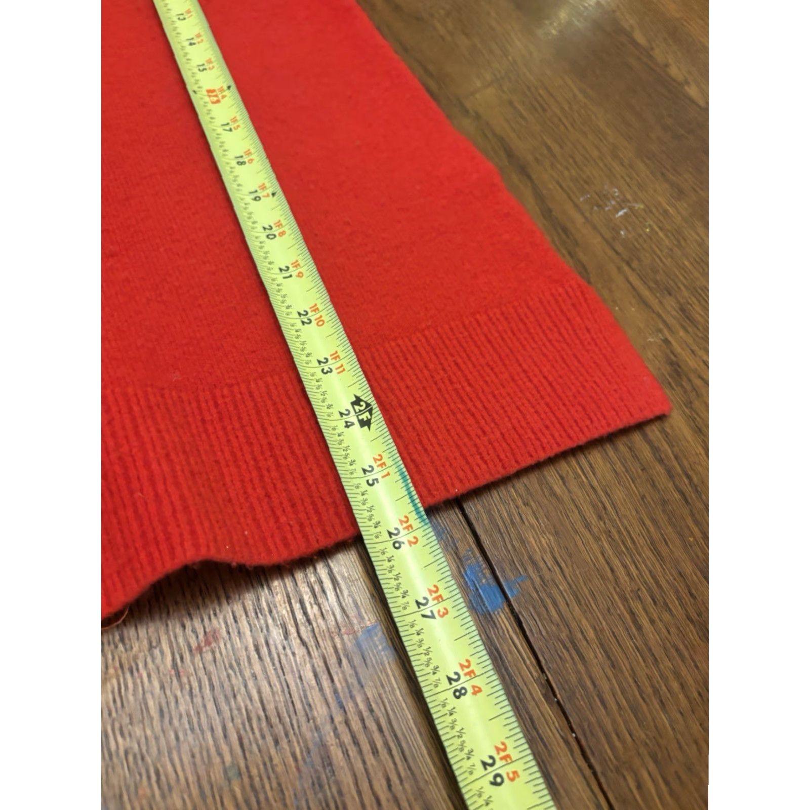 J.Crew J.CREW Bright Red Long Sleeve Knit Top Women's Size S T-Shirt Knit Red Solid M1 Size S / US 4 / IT 40 - 4 Thumbnail